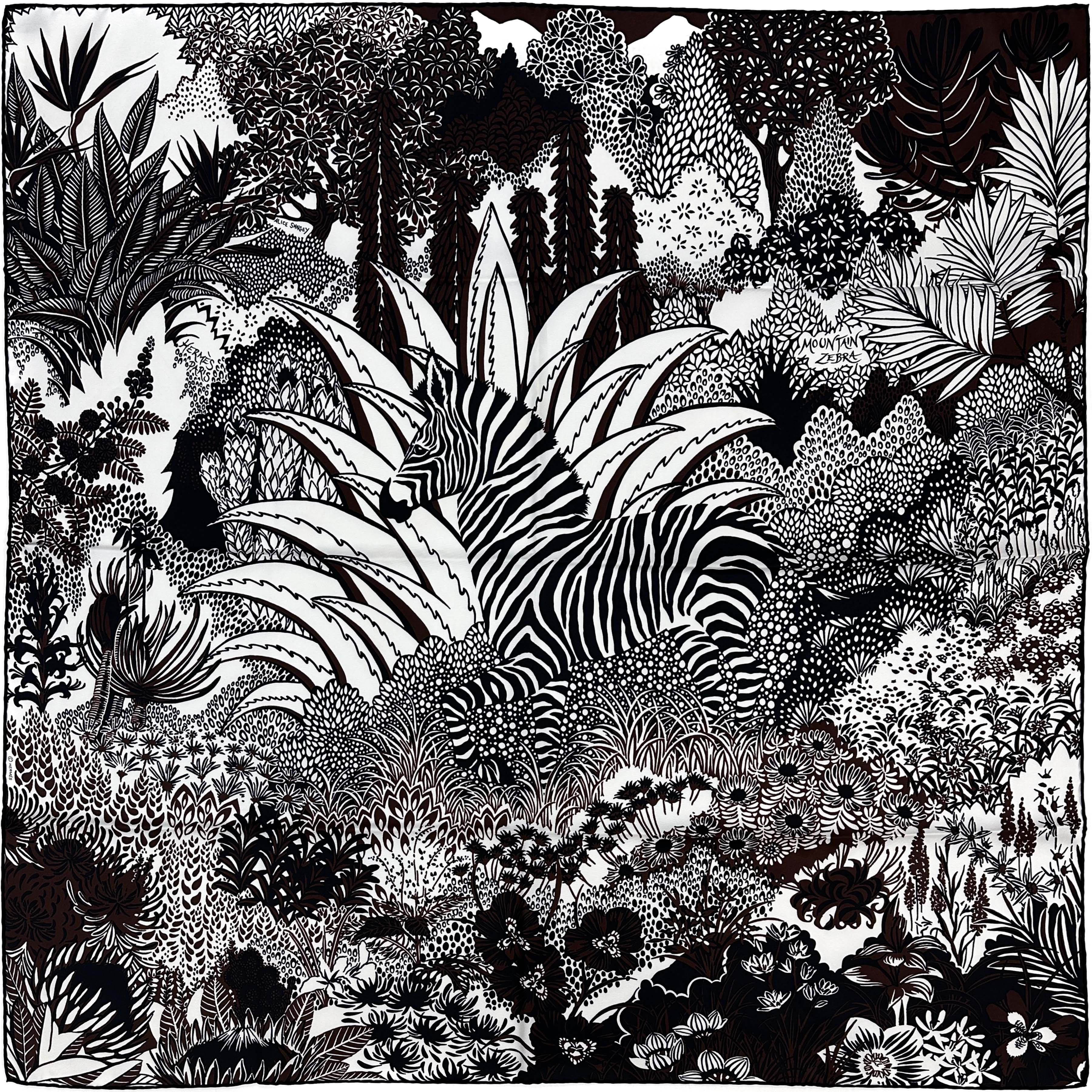 Hermès Mountain Zebra 90