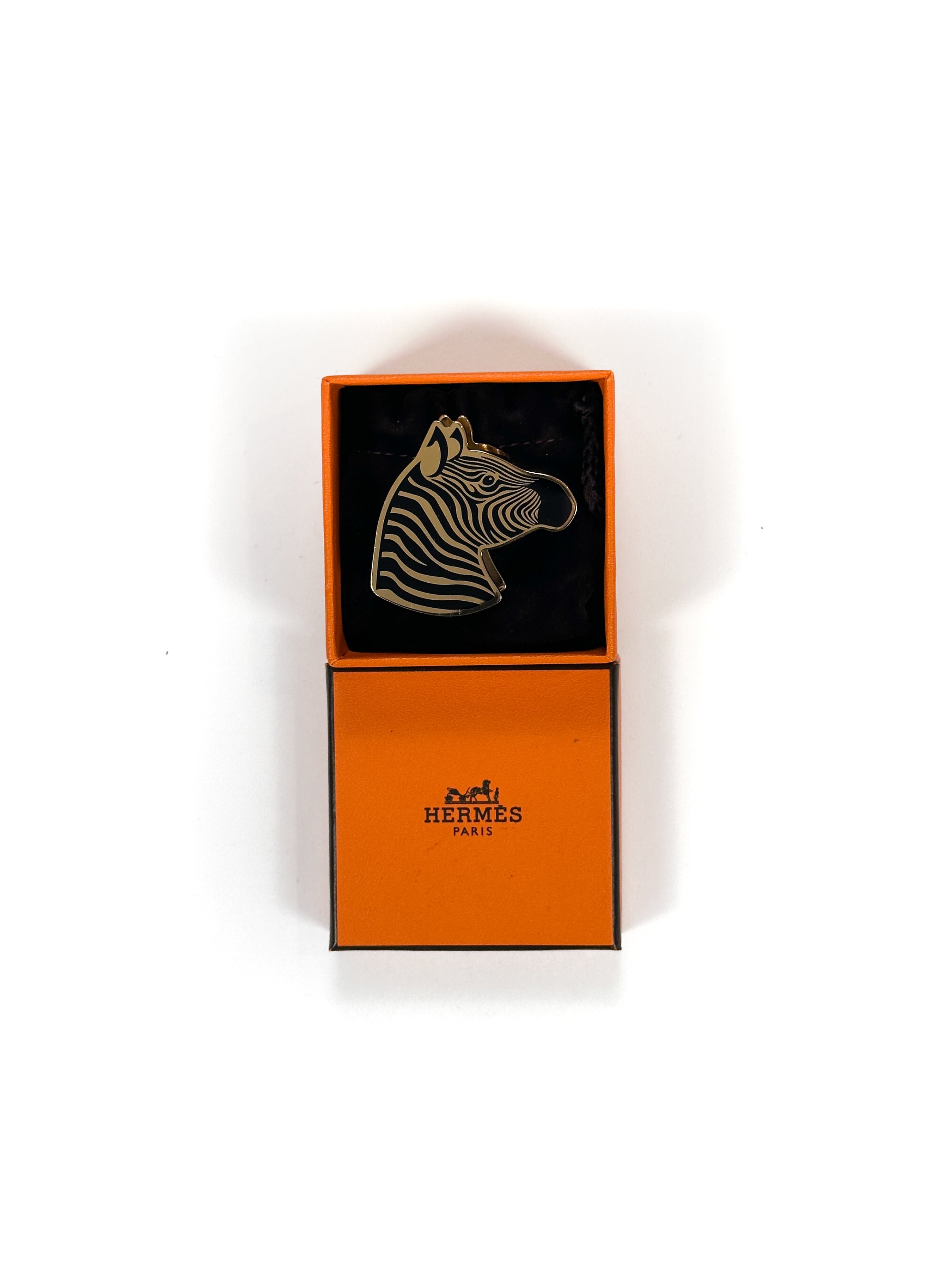Hermès Zebra Scarf Ring
