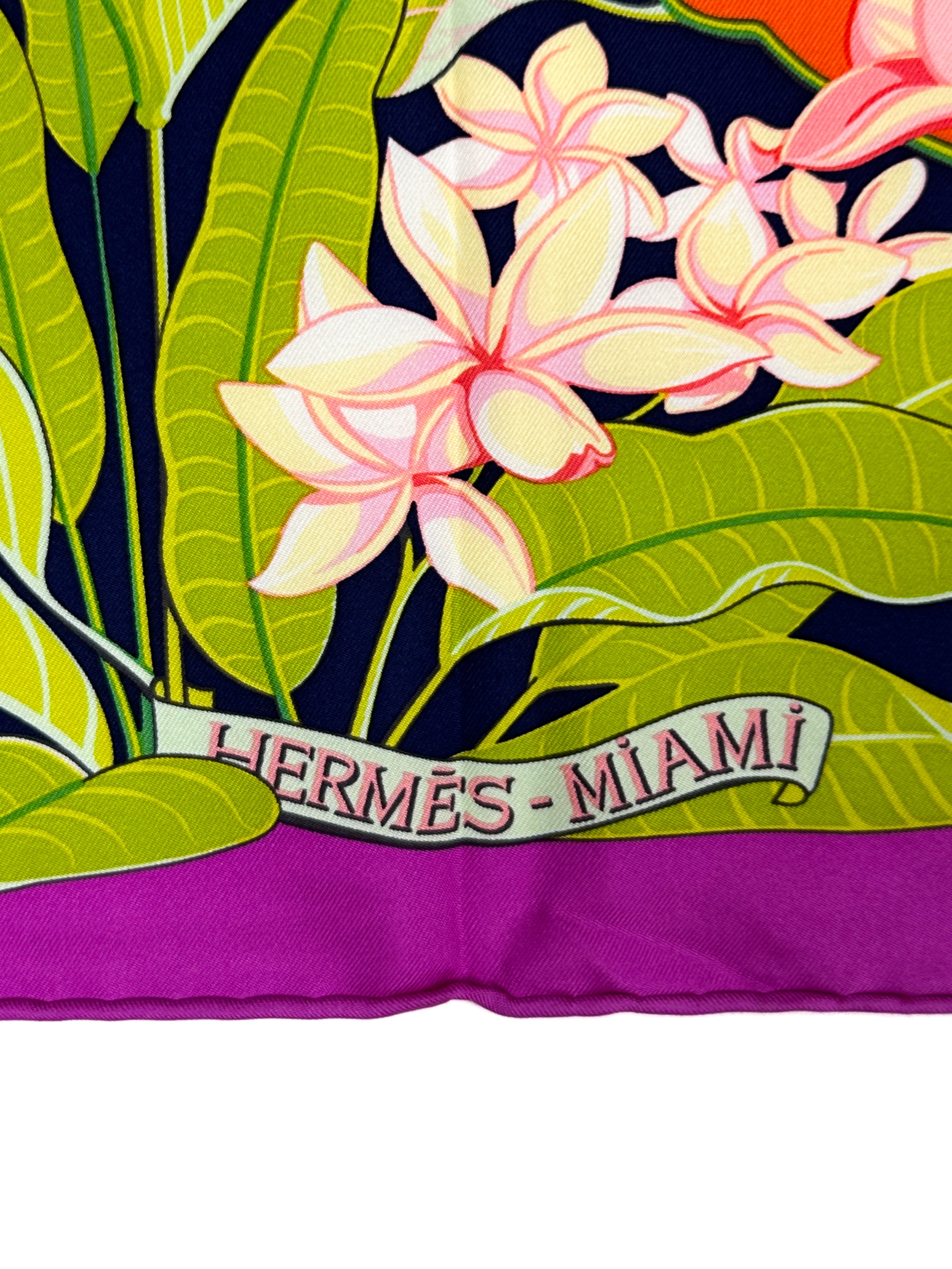 Hermès Limited Edition Miami Design District Flamingo Party 90