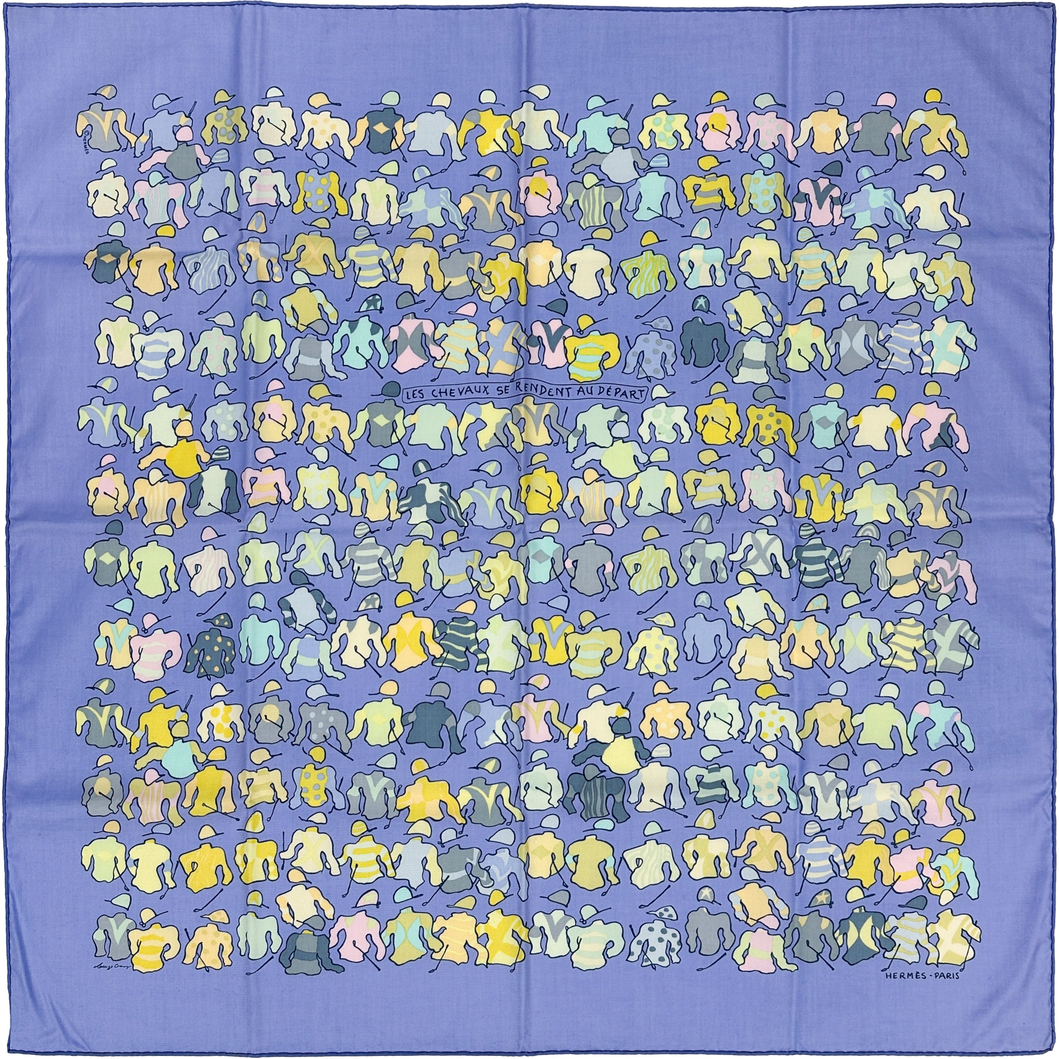 Hermès Les Chevaux Se Rendent Au Départ Cotton 70