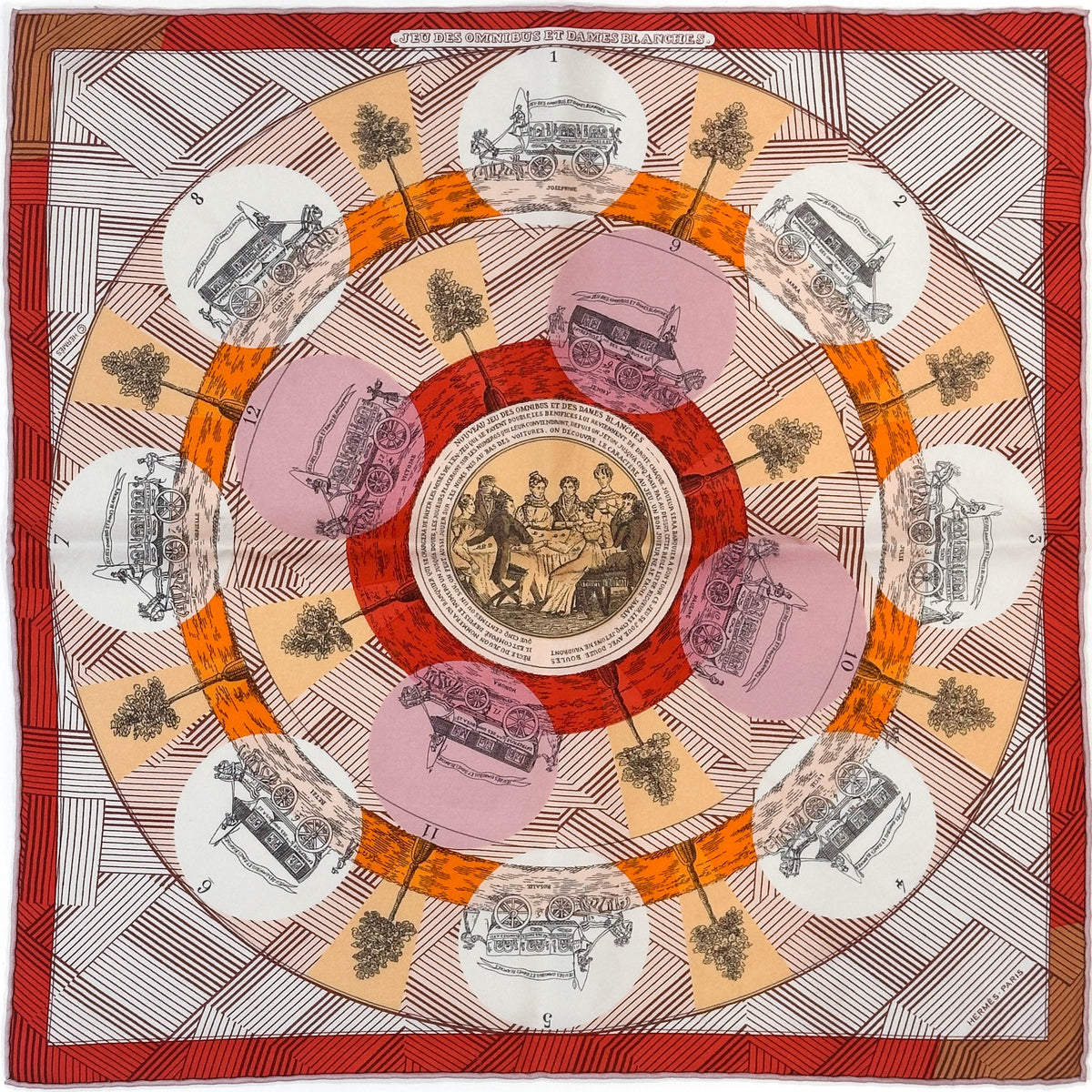 Hermès Jeu des Omnibus et Dames Blanches 45