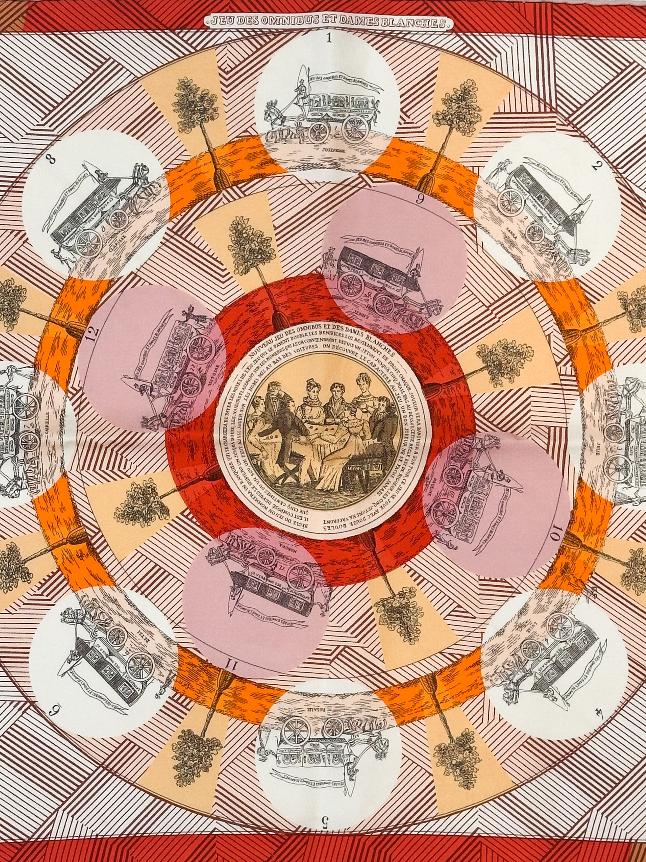 Hermès Jeu des Omnibus et Dames Blanches 45