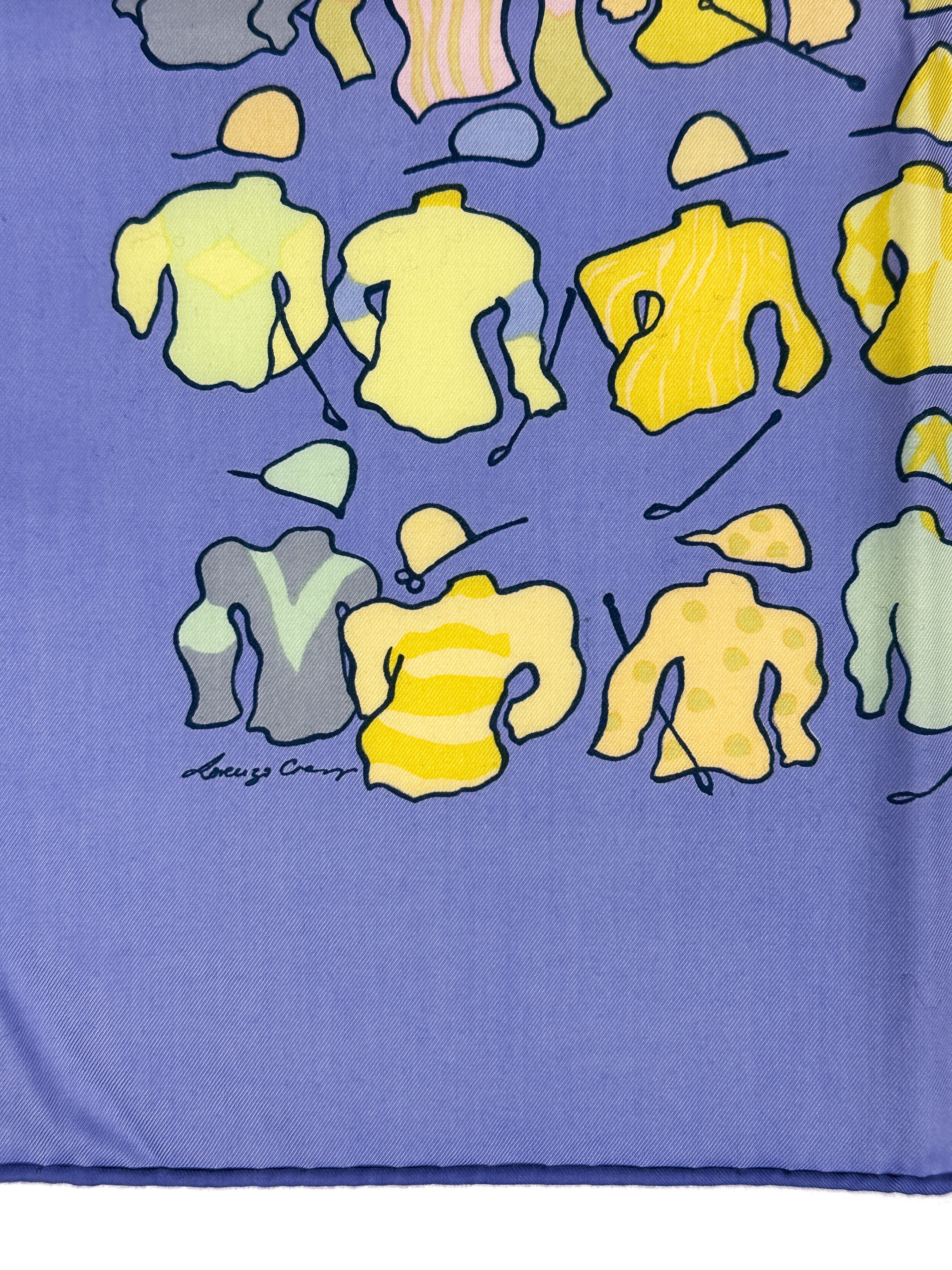 Hermès Les Chevaux Se Rendent Au Départ Cotton 70