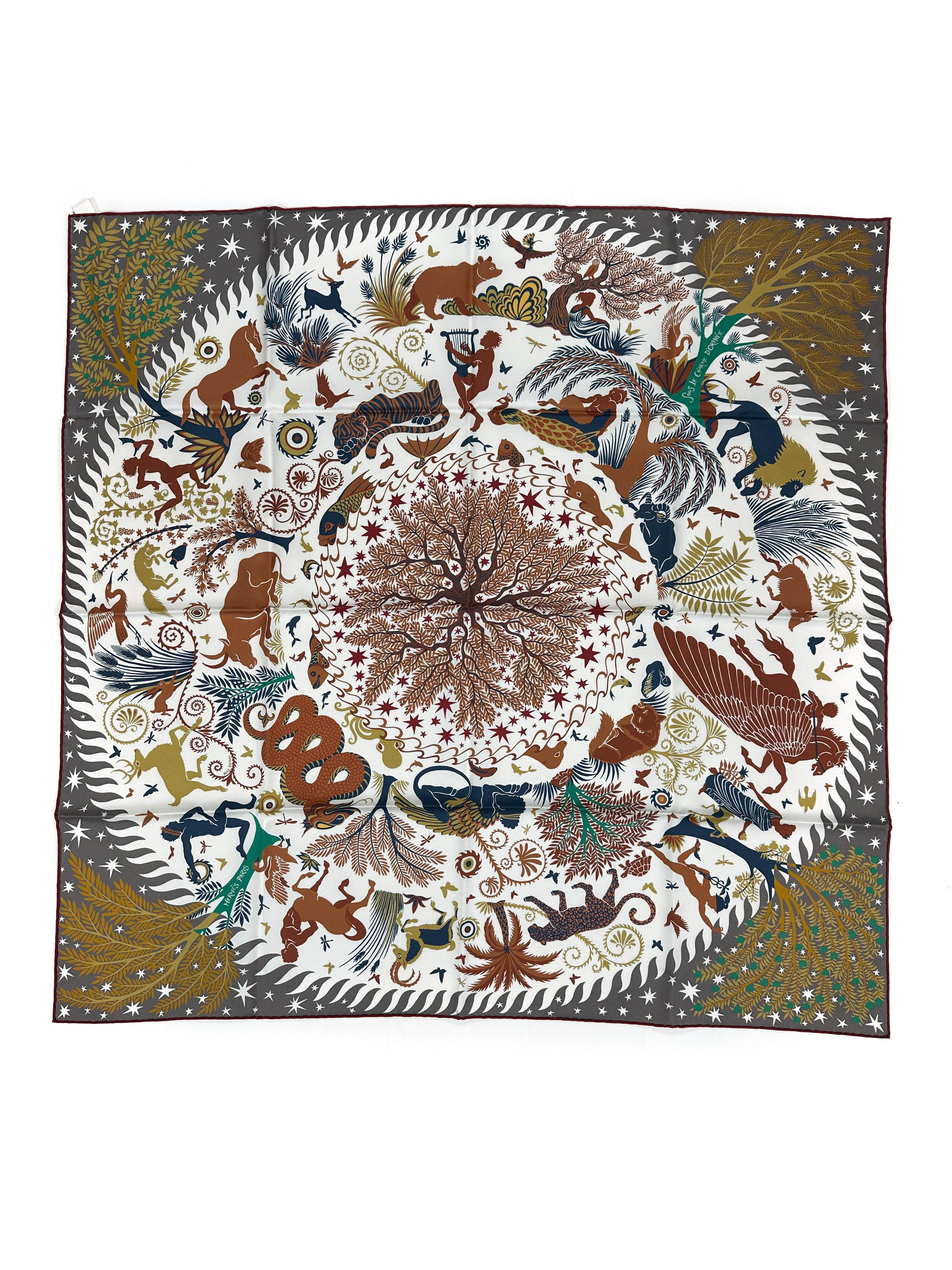 Hermès Sous le Charme d'Orphée Double Face 90