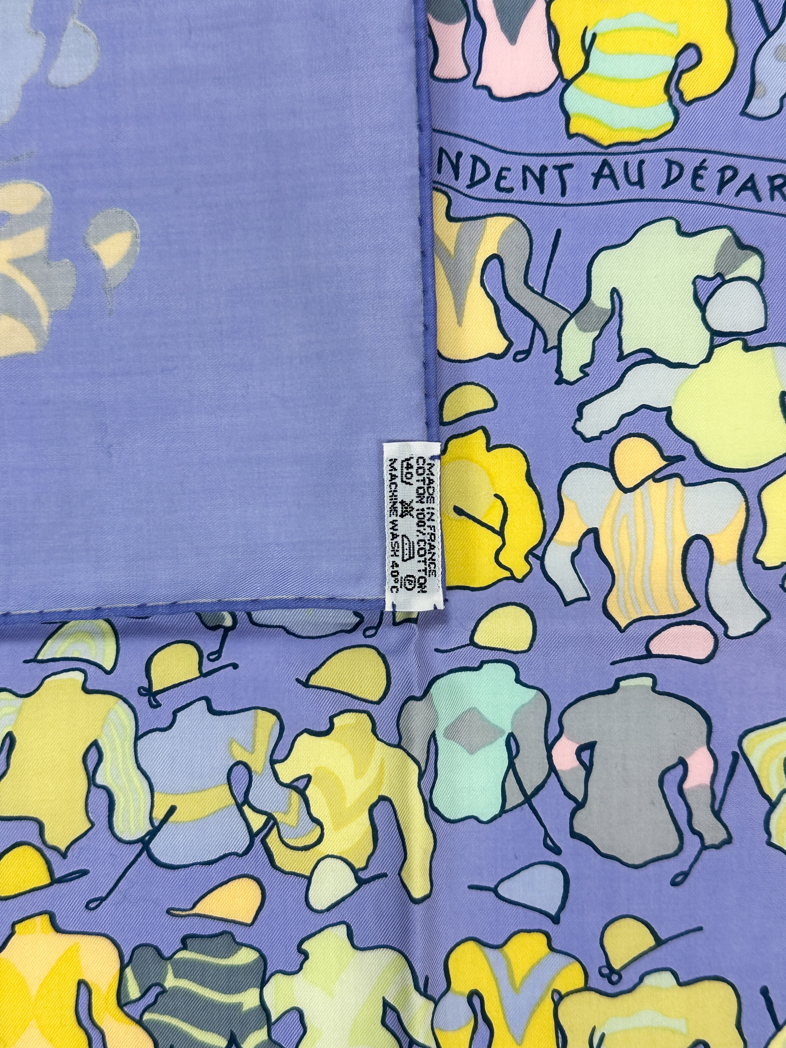 Hermès Les Chevaux Se Rendent Au Départ Cotton 70