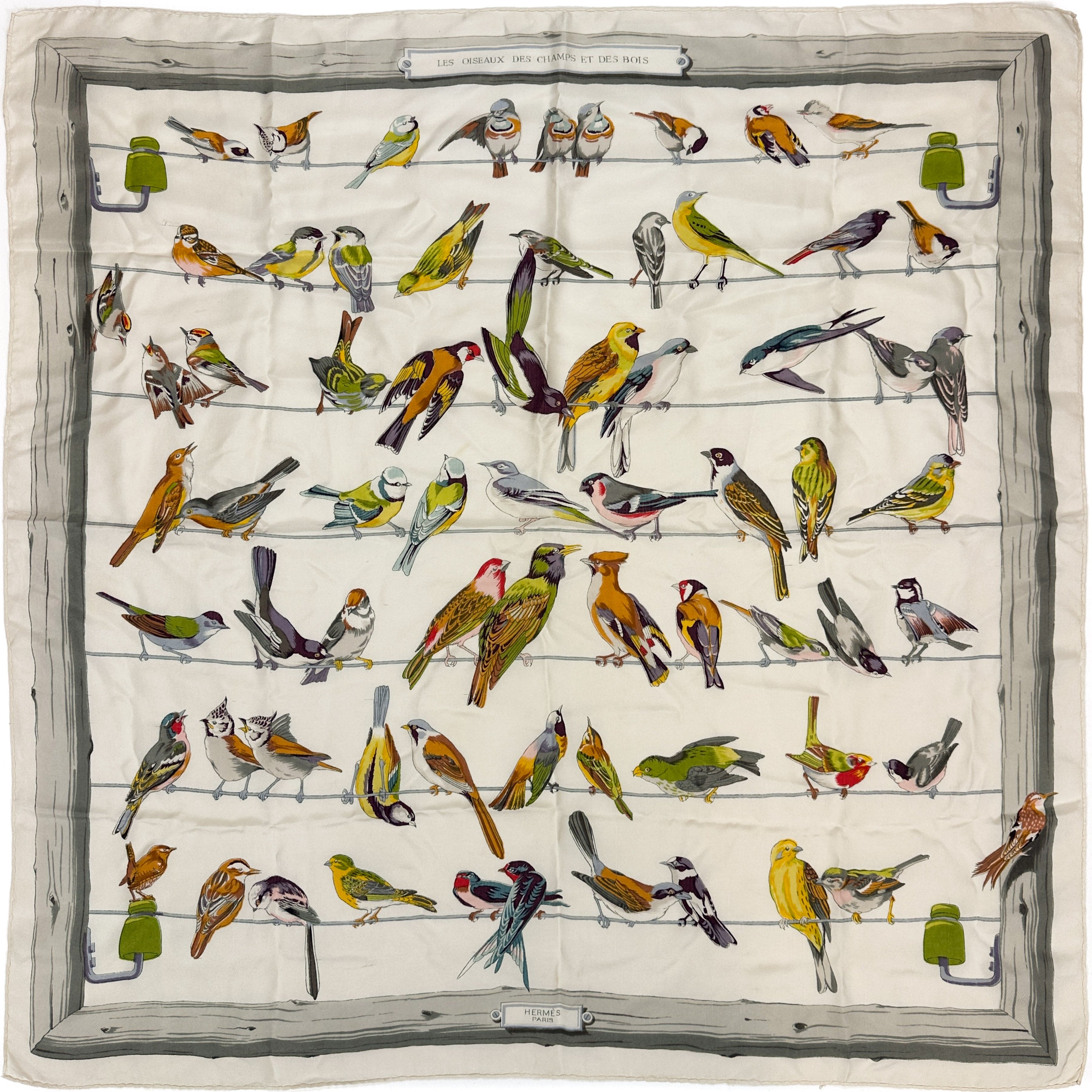 Hermès Les Oiseaux des Champs et des Bois 90