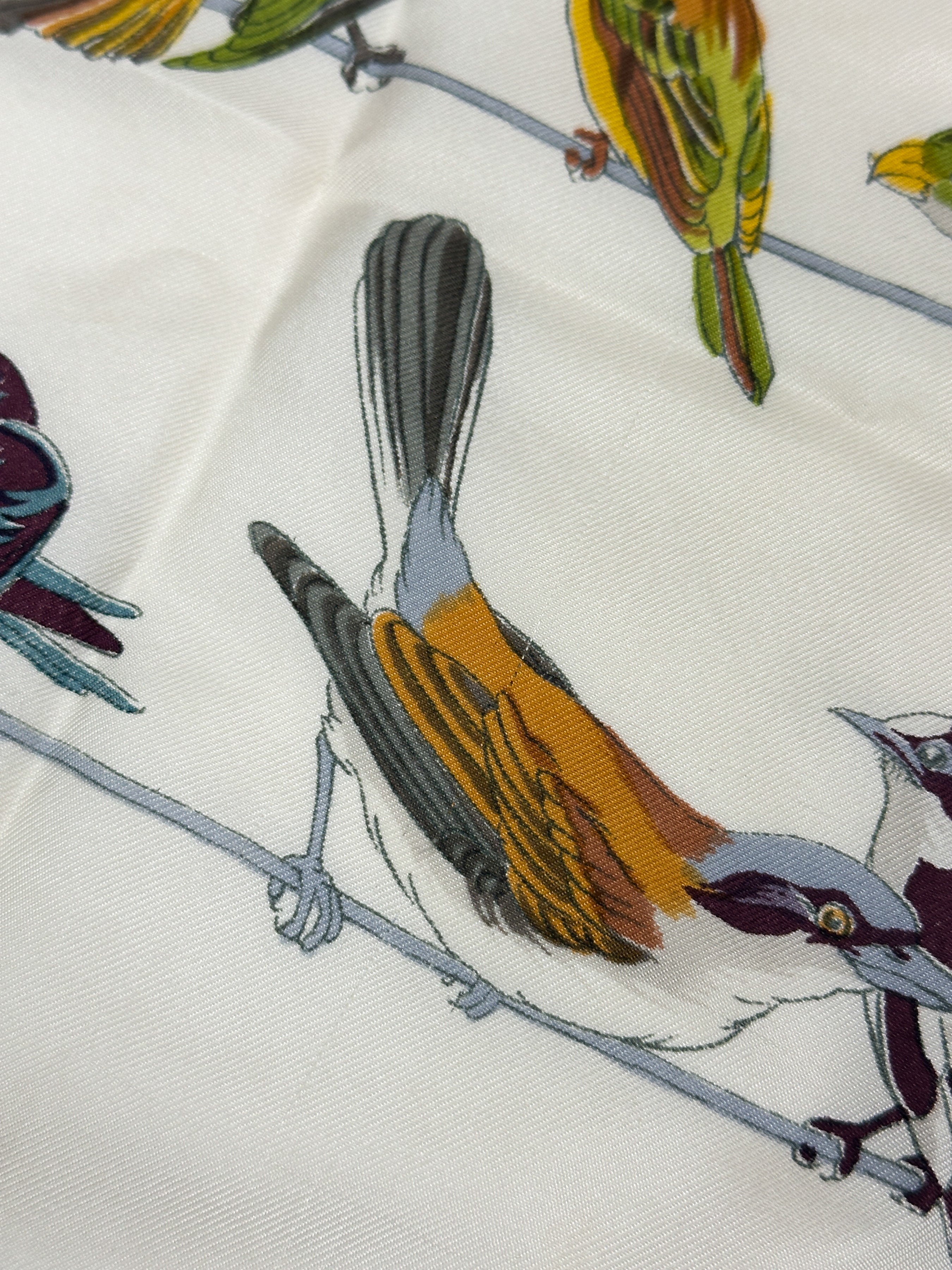 Hermès Les Oiseaux des Champs et des Bois 90