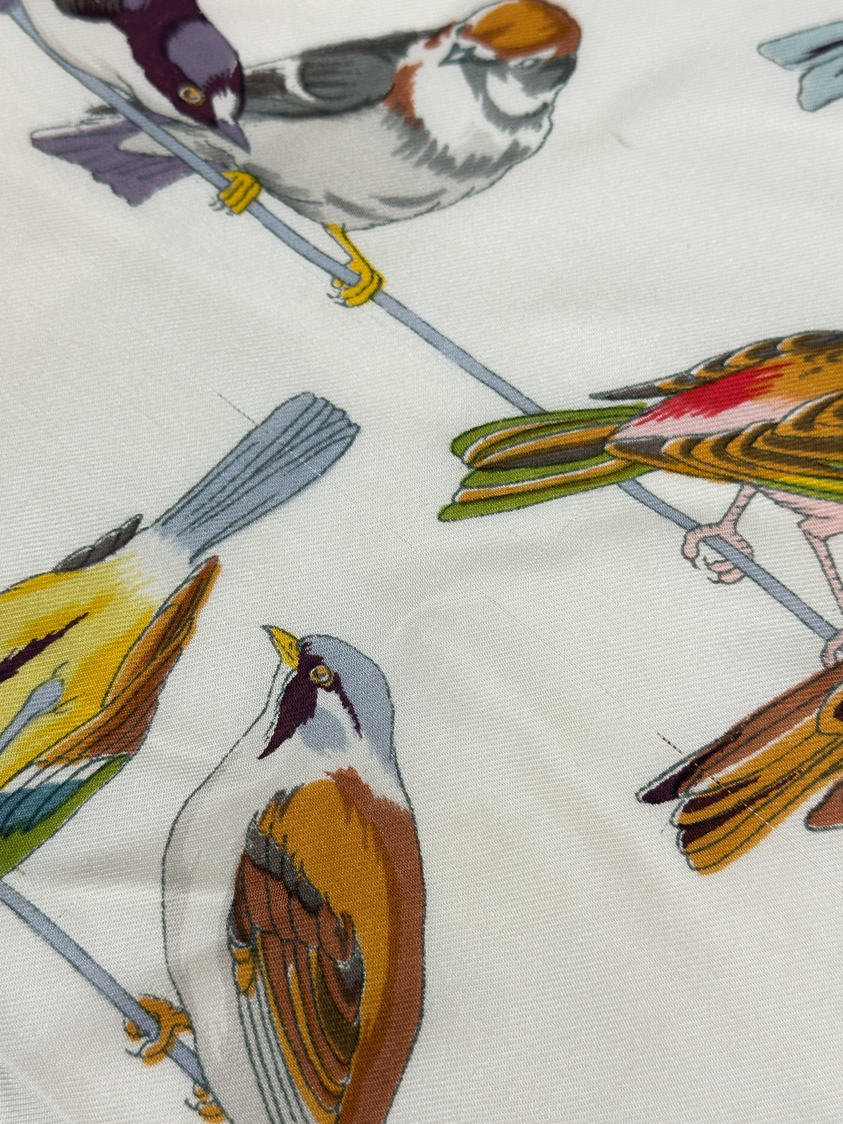 Hermès Les Oiseaux des Champs et des Bois 90