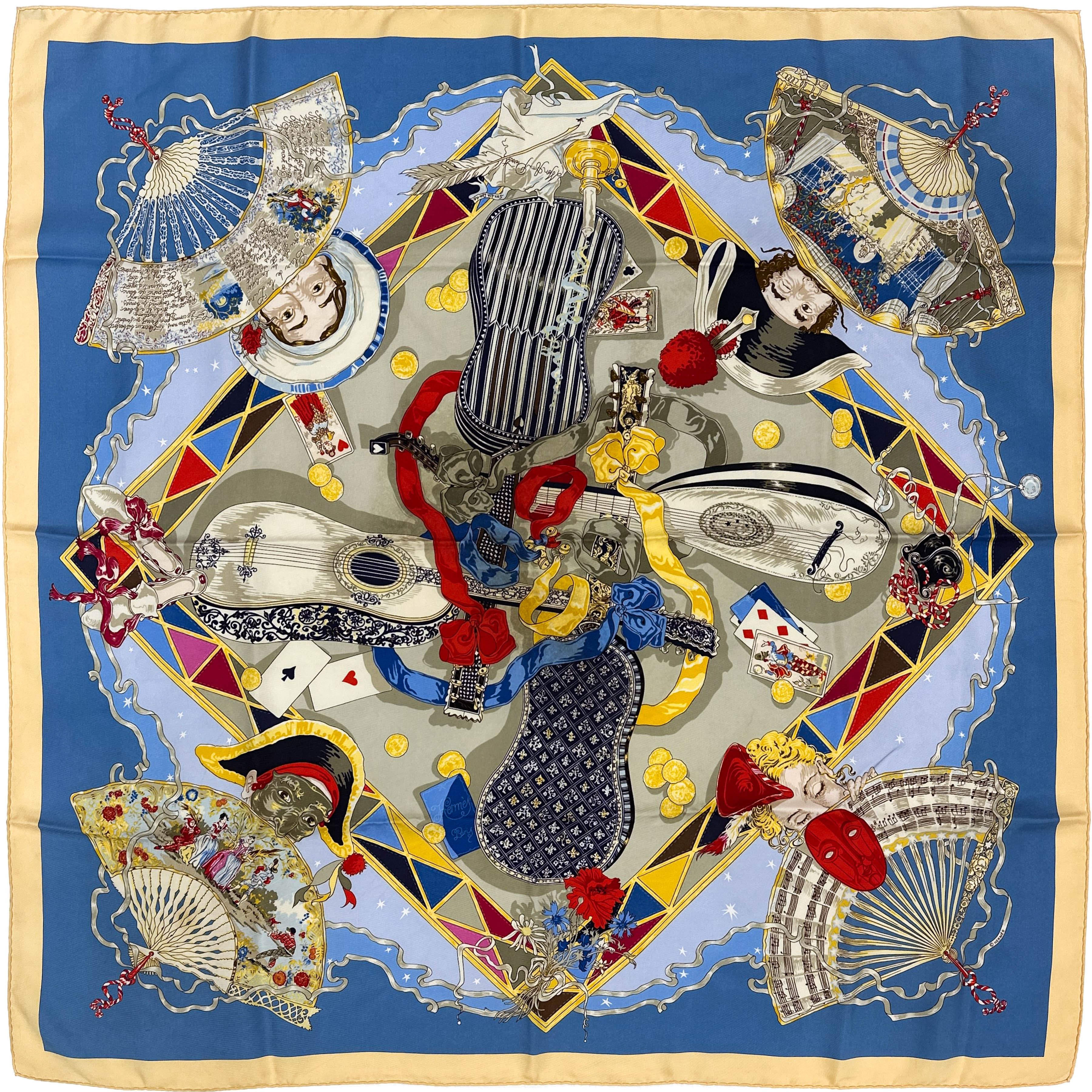 Hermès Au Clair de la Lune 90