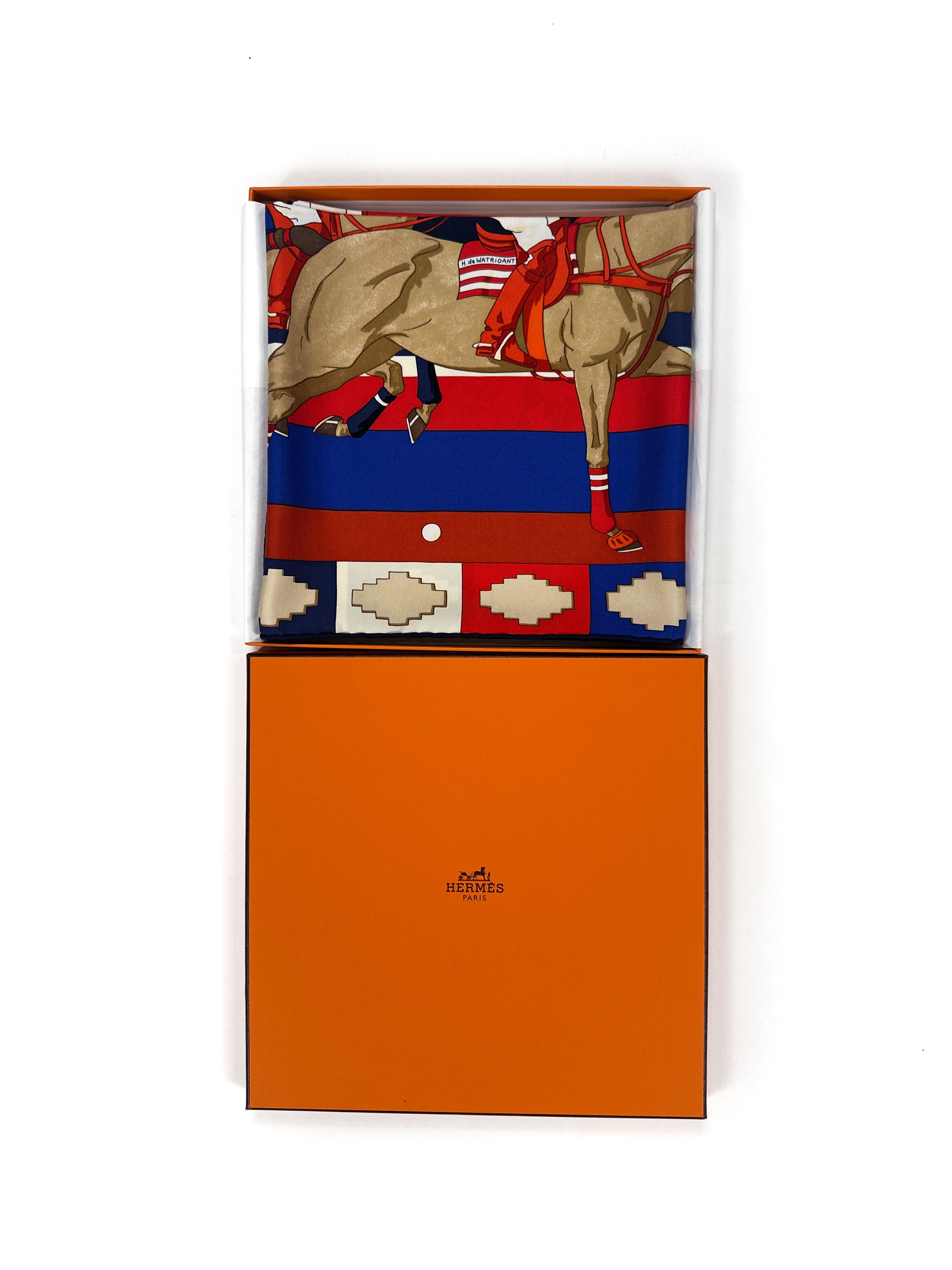 Hermès Les Poneys de Polo 90