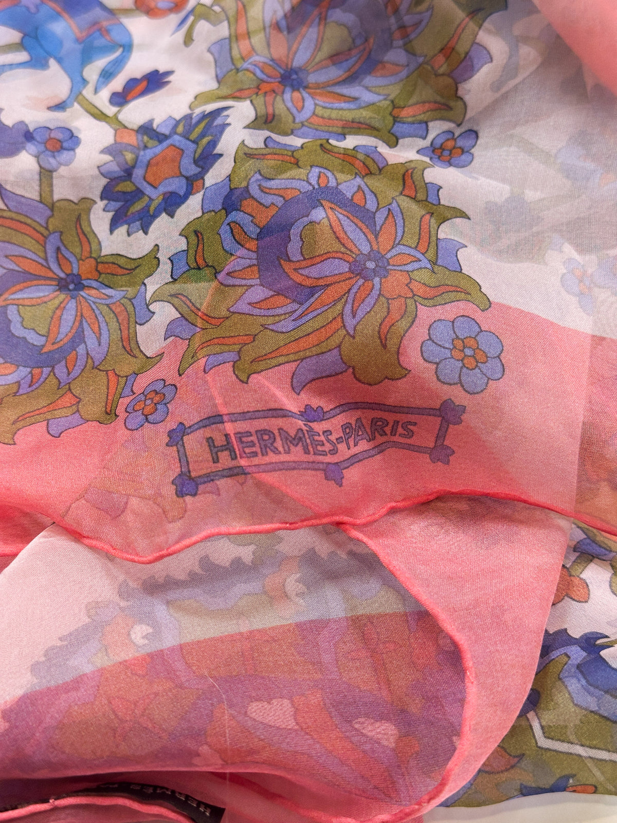 Hermès Tabriz Mousseline Shawl