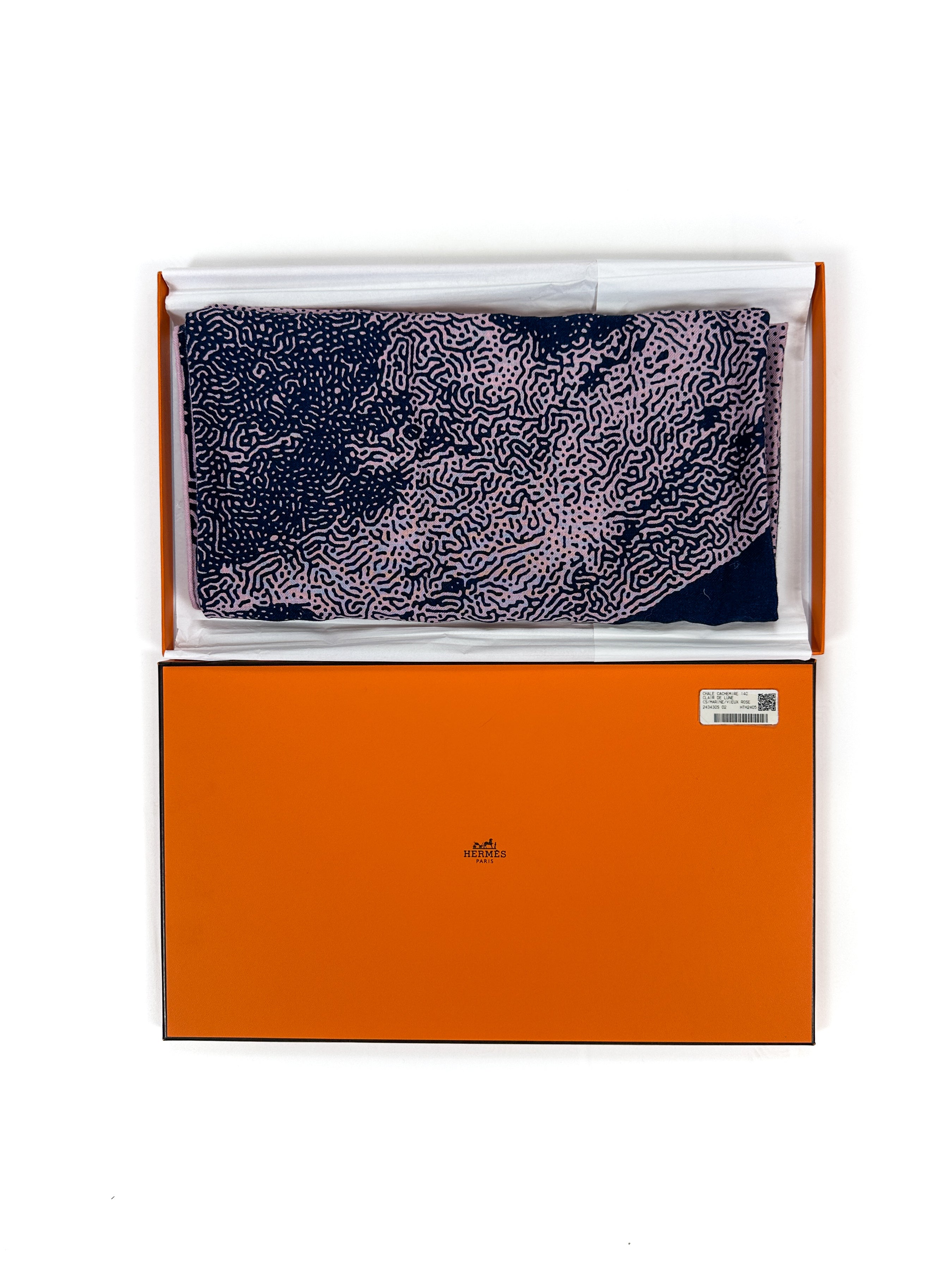 Hermès Clair de Lune Cashmere Silk 140