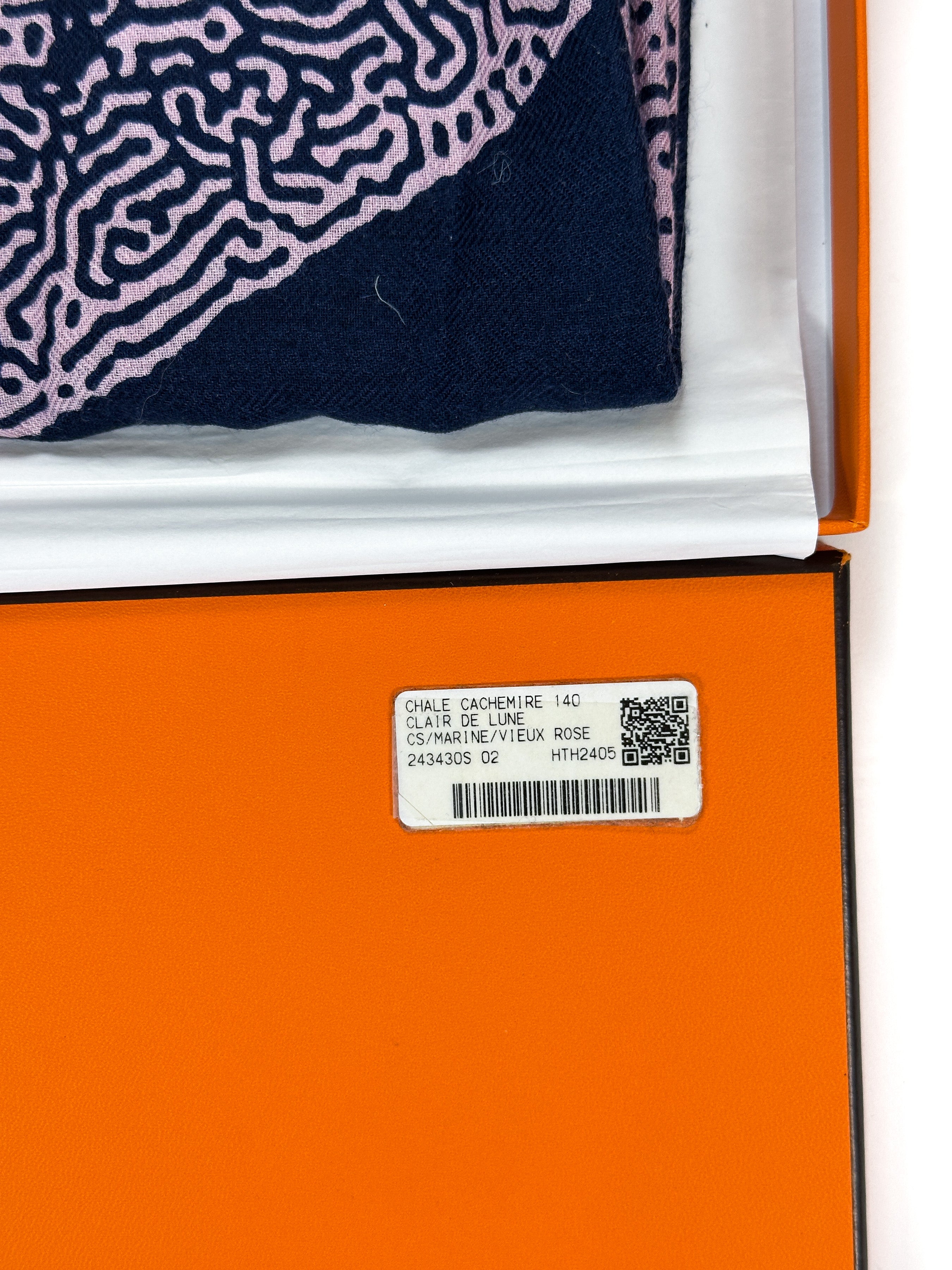 Hermès Clair de Lune Cashmere Silk 140
