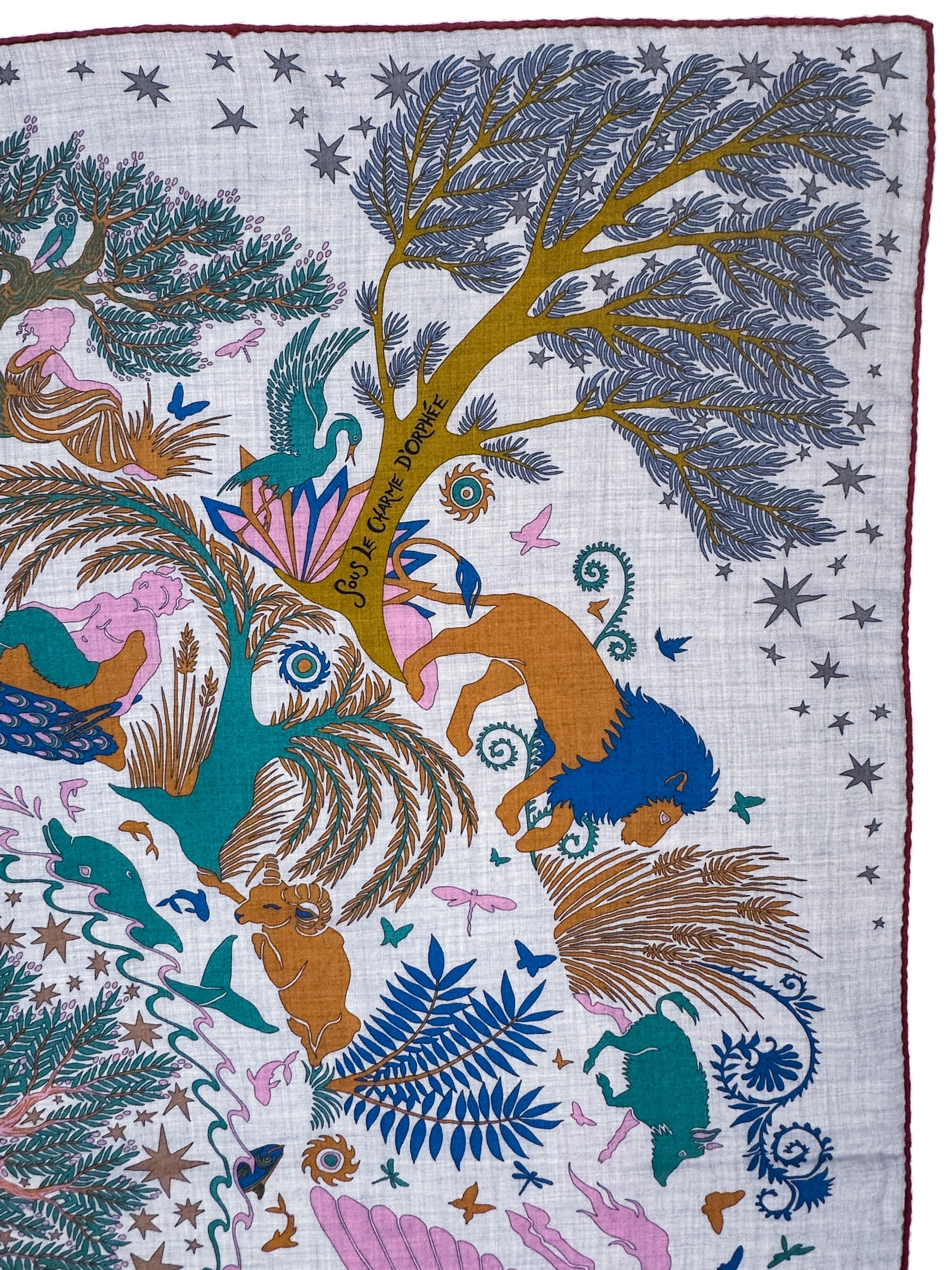 Hermès Sous le Charme d'Orphée Cashmere Silk 140