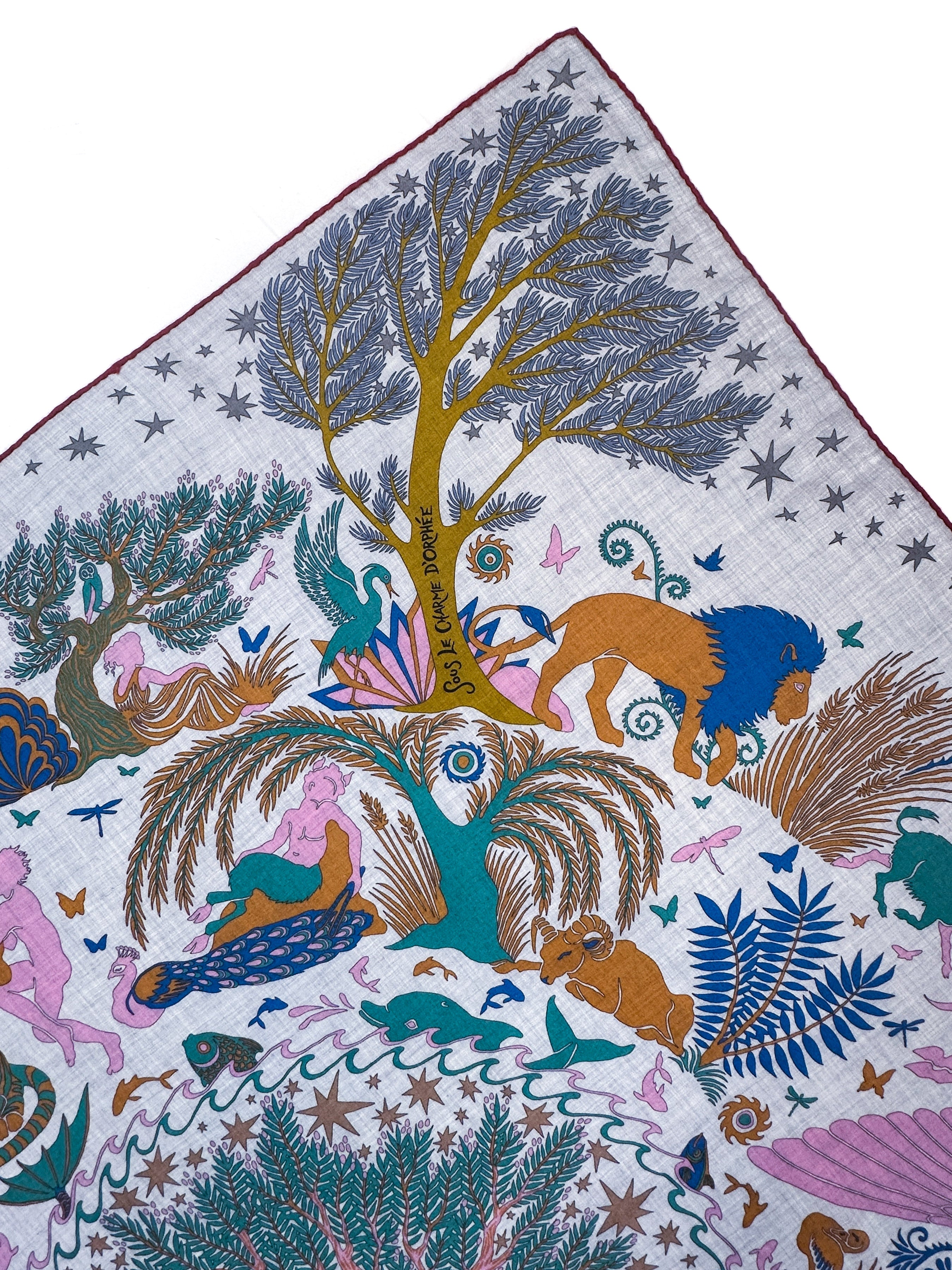 Hermès Sous le Charme d'Orphée Cashmere Silk 140