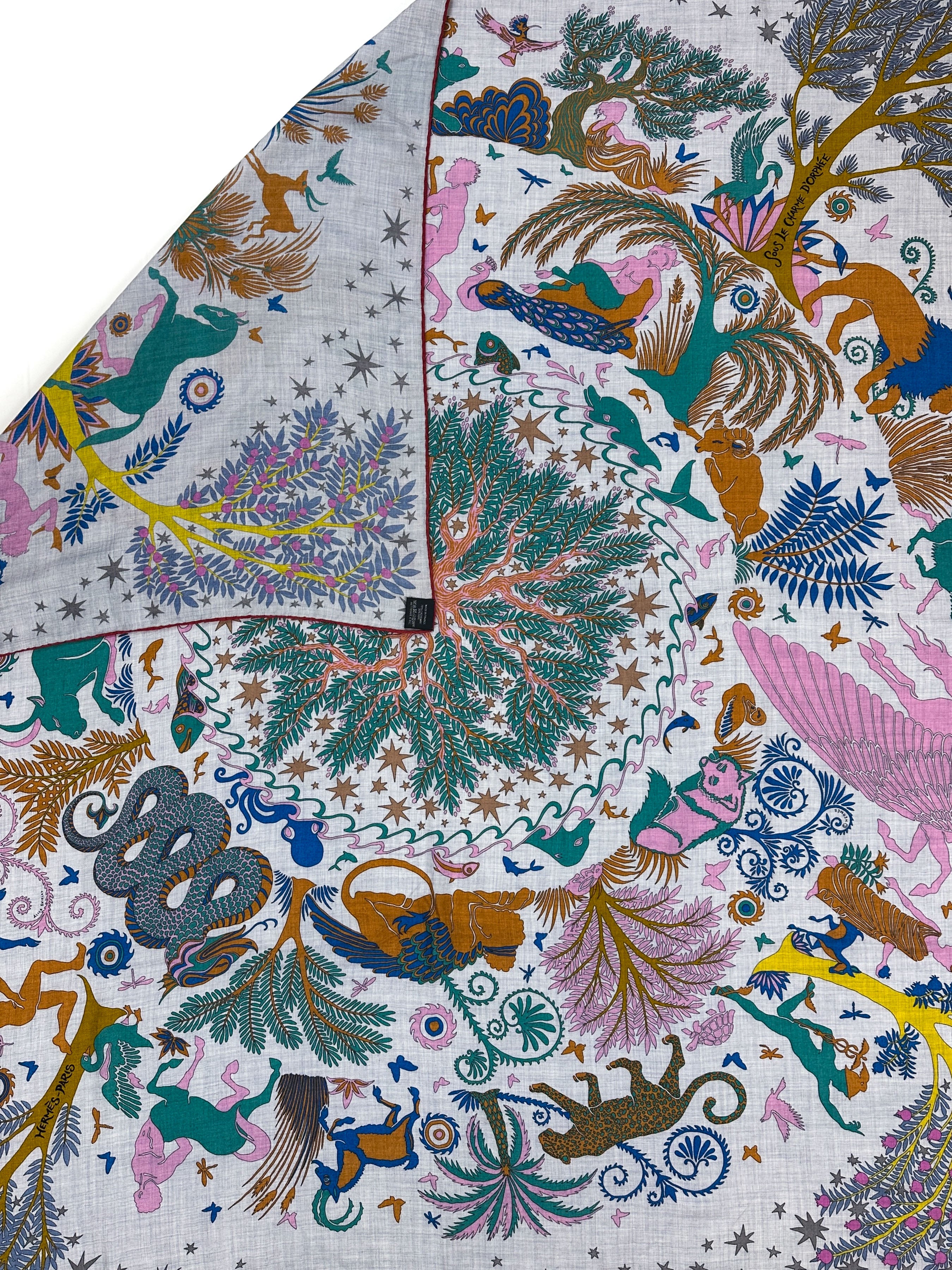 Hermès Sous le Charme d'Orphée Cashmere Silk 140