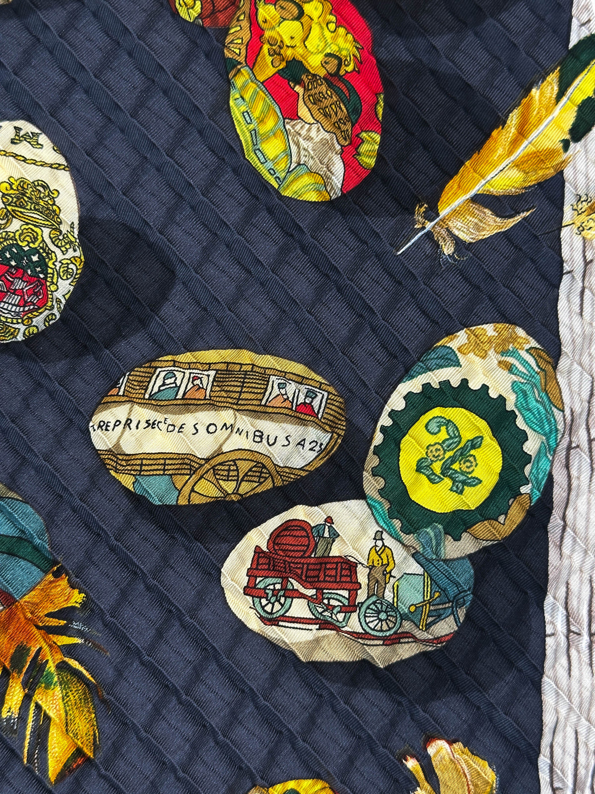 Hermès Couvée d'Hermès Mosaic Plissé 90