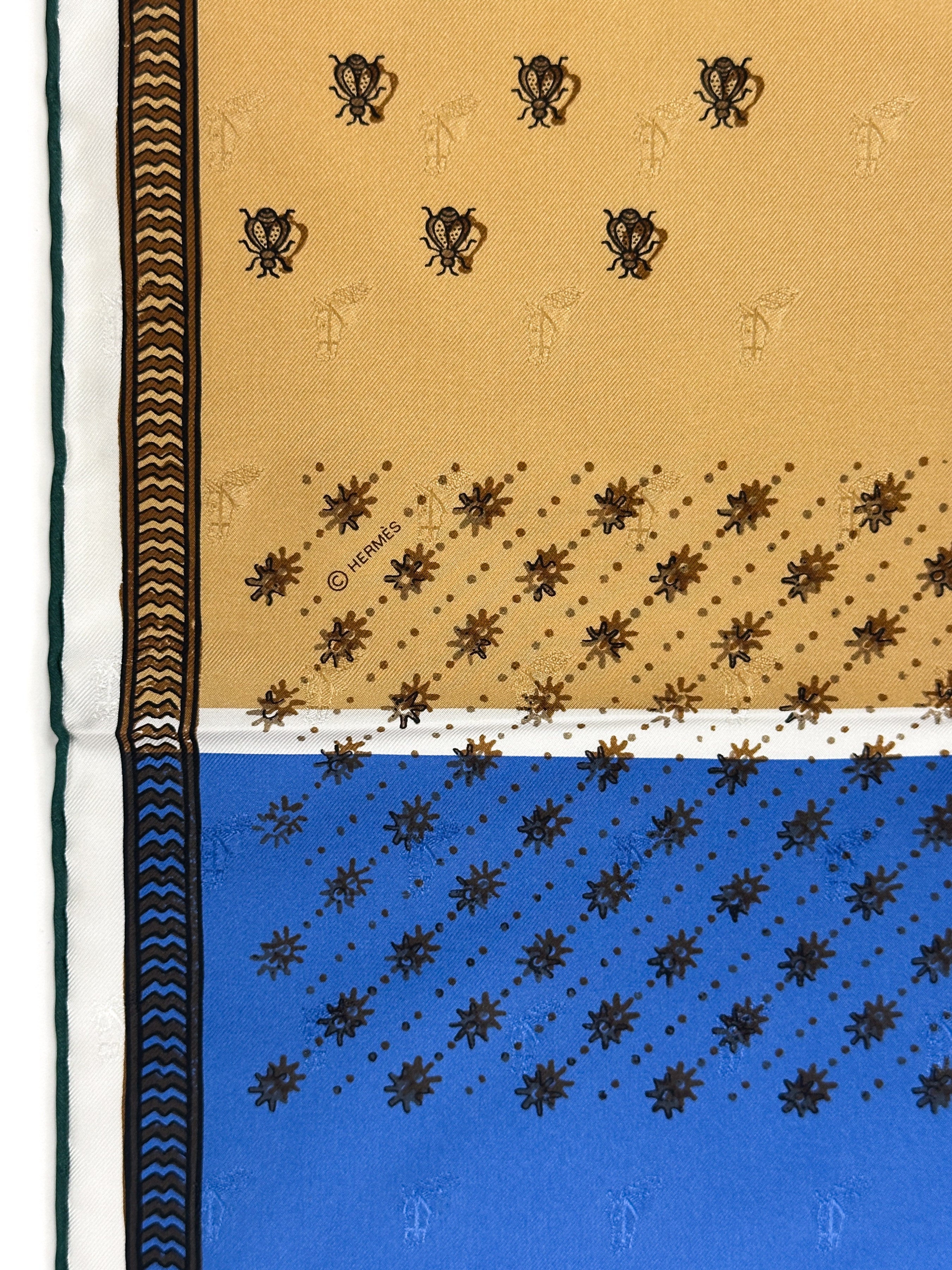 Hermès Quadrige Galon Quadri au Bloc Jacquard 90