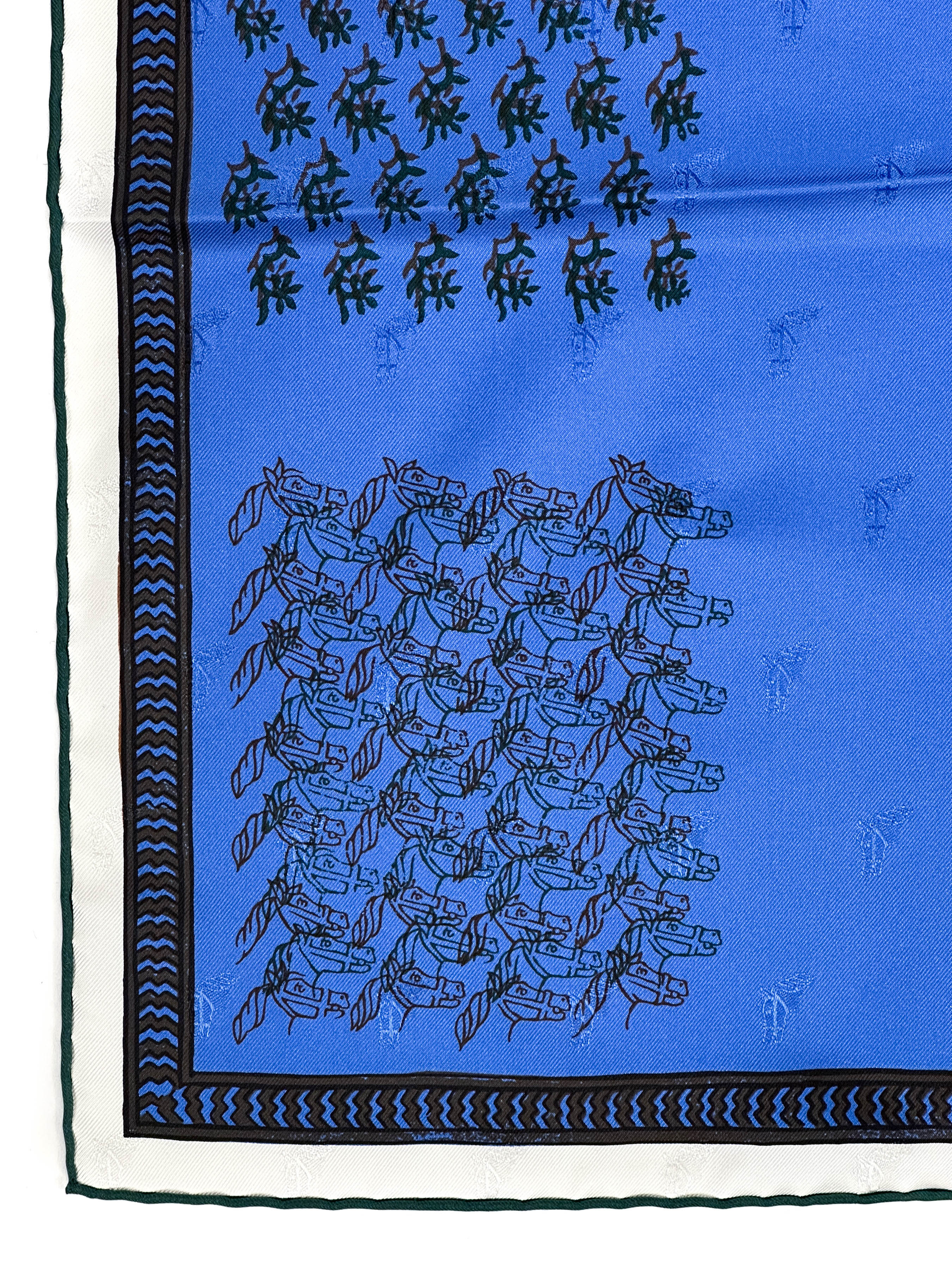 Hermès Quadrige Galon Quadri au Bloc Jacquard 90