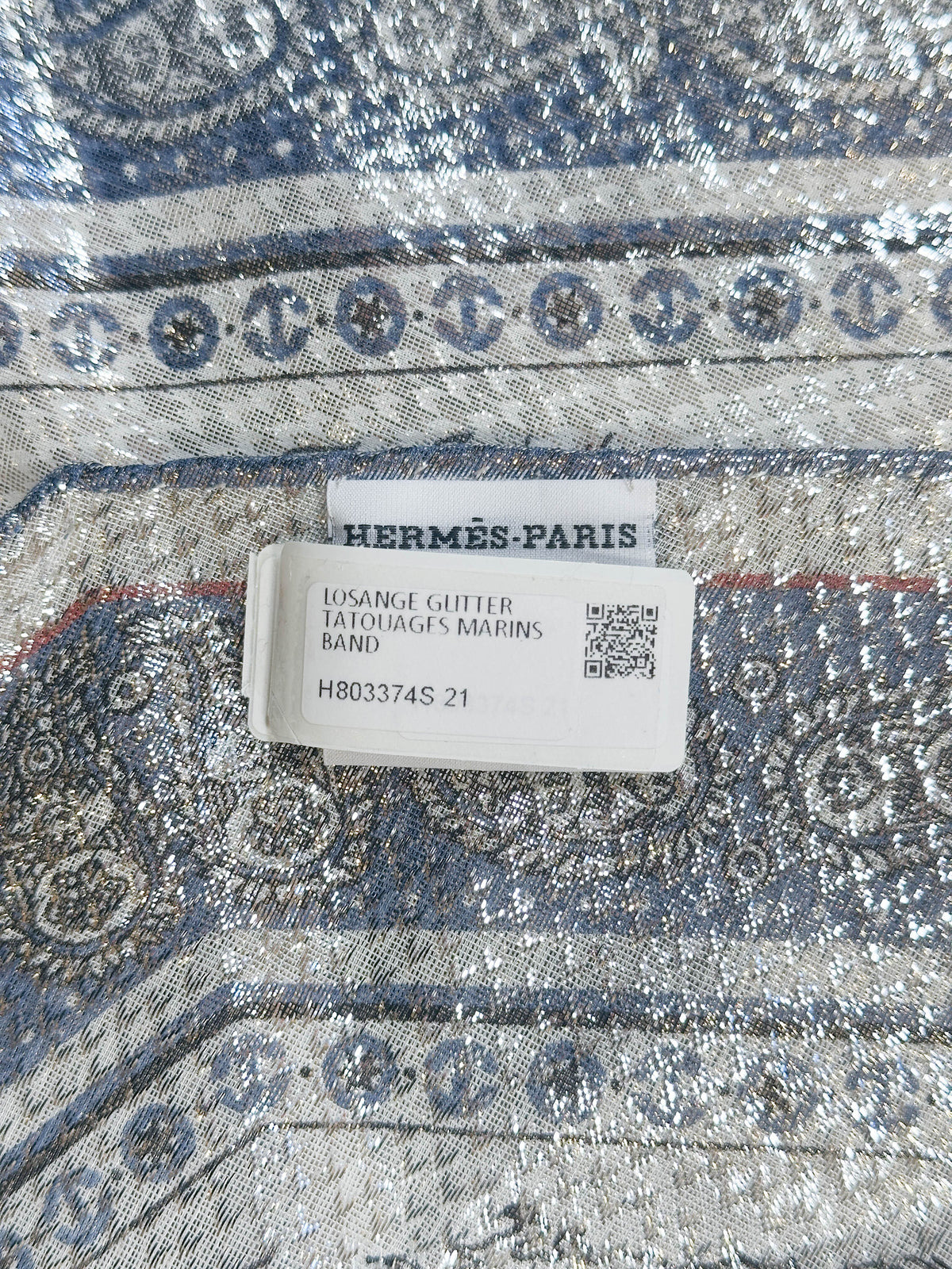 Hermès Tatouages Marins Bandana Glitter Losange