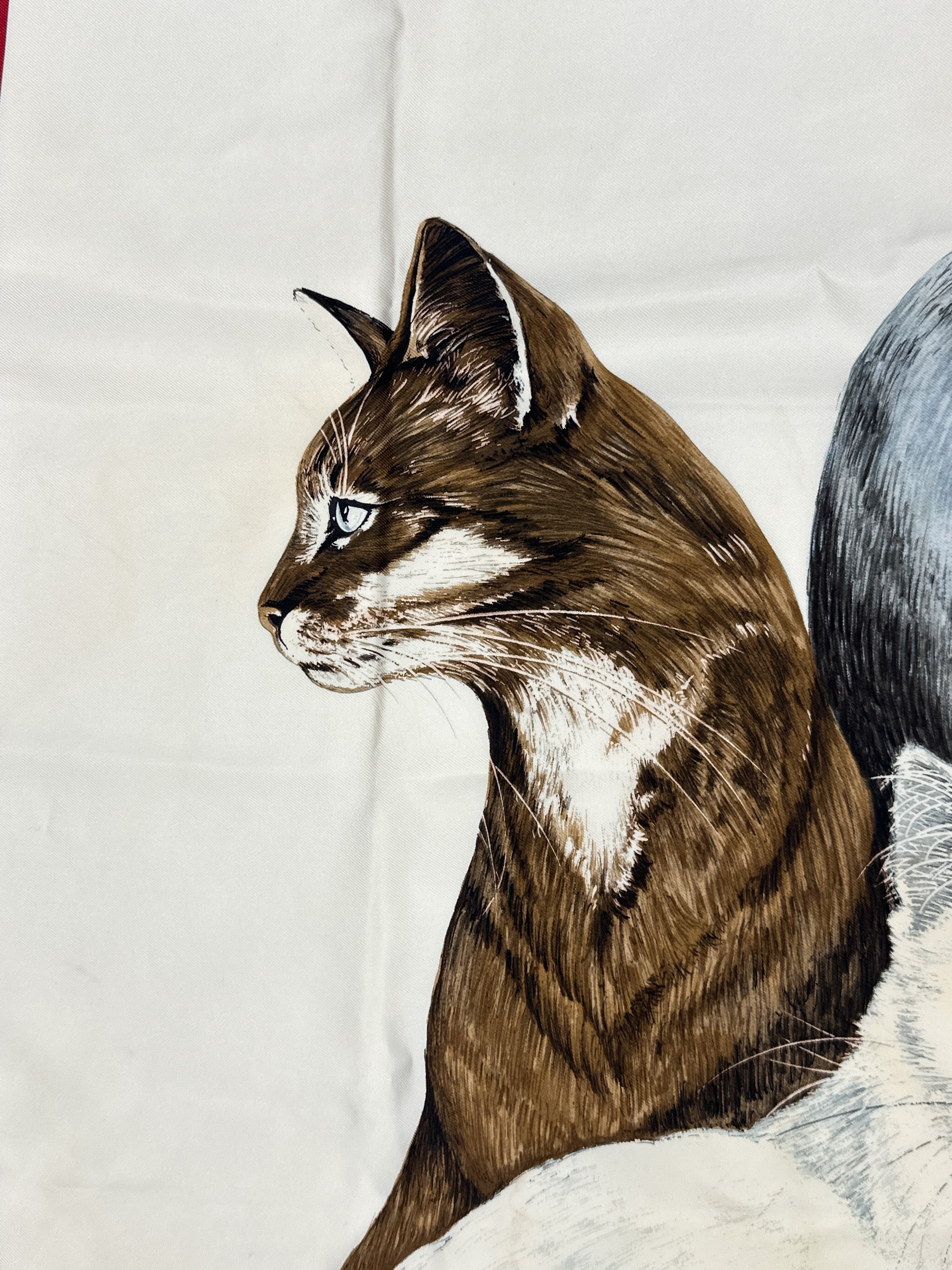 Hermès Les Chats 90