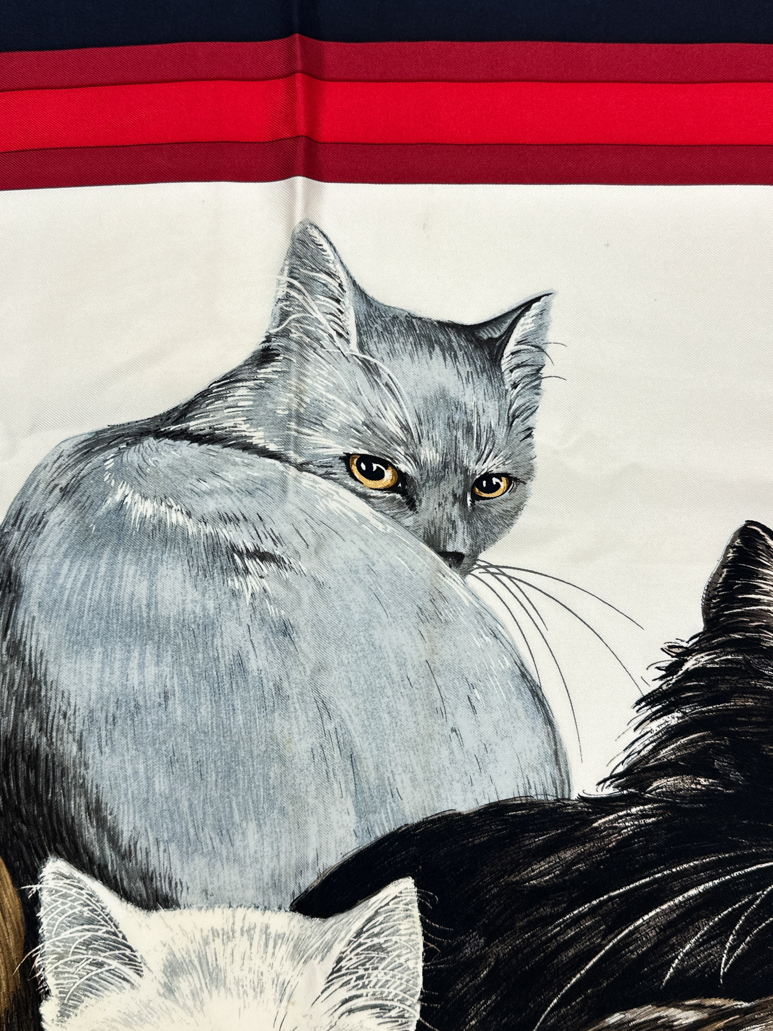 Hermès Les Chats 90