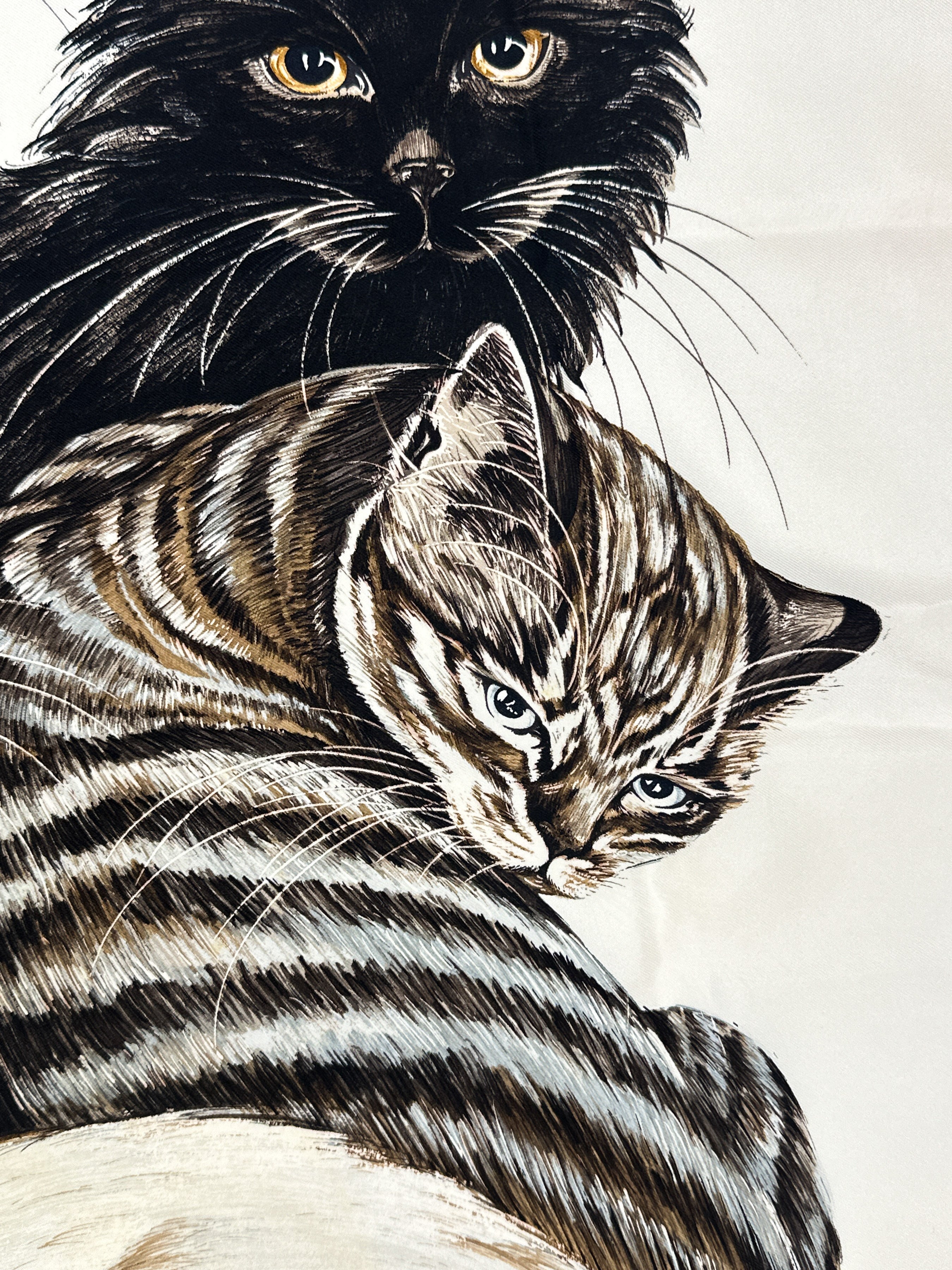 Hermès Les Chats 90