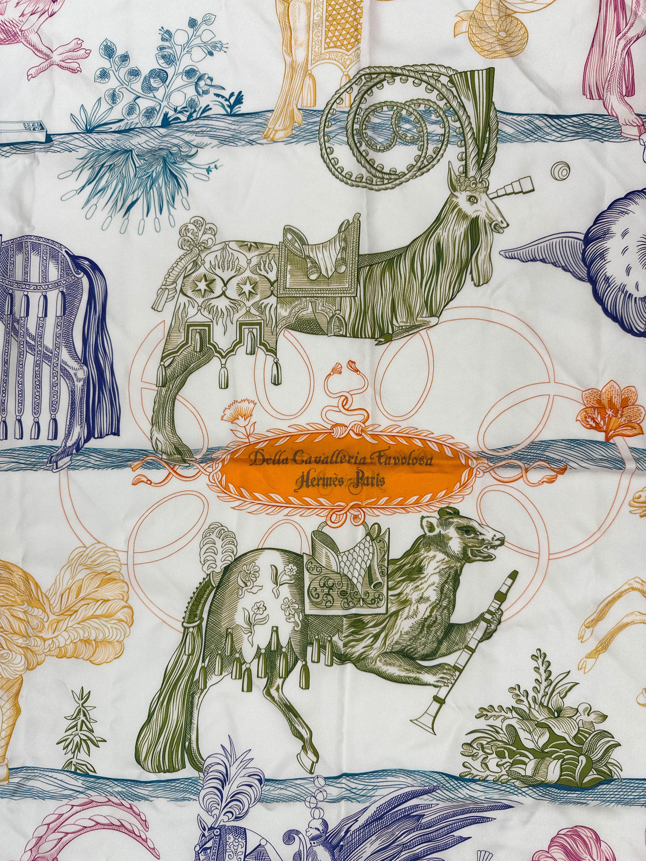 Hermès Della Cavalleria Favolosa Double Face 90