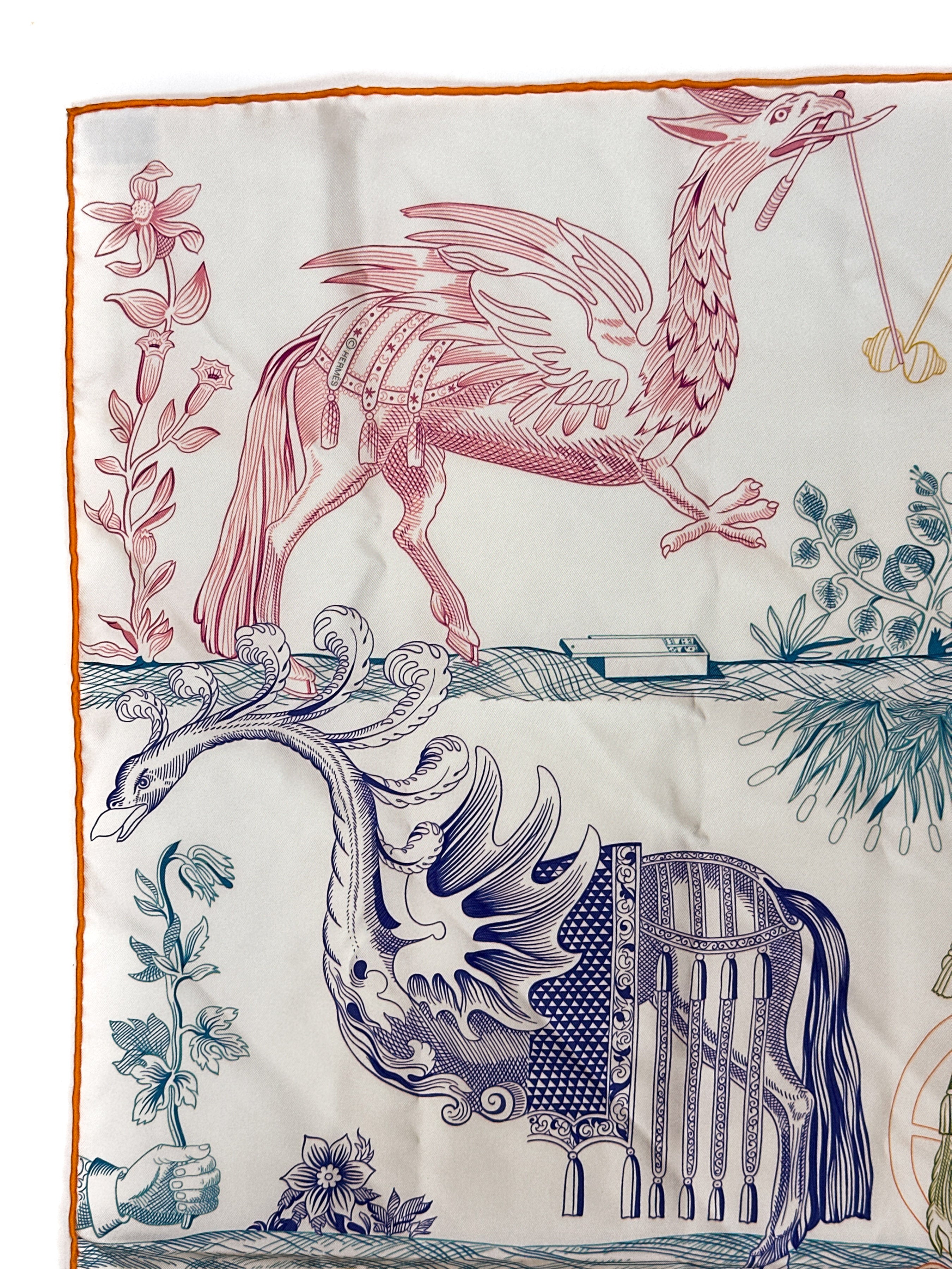 Hermès Della Cavalleria Favolosa Double Face 90