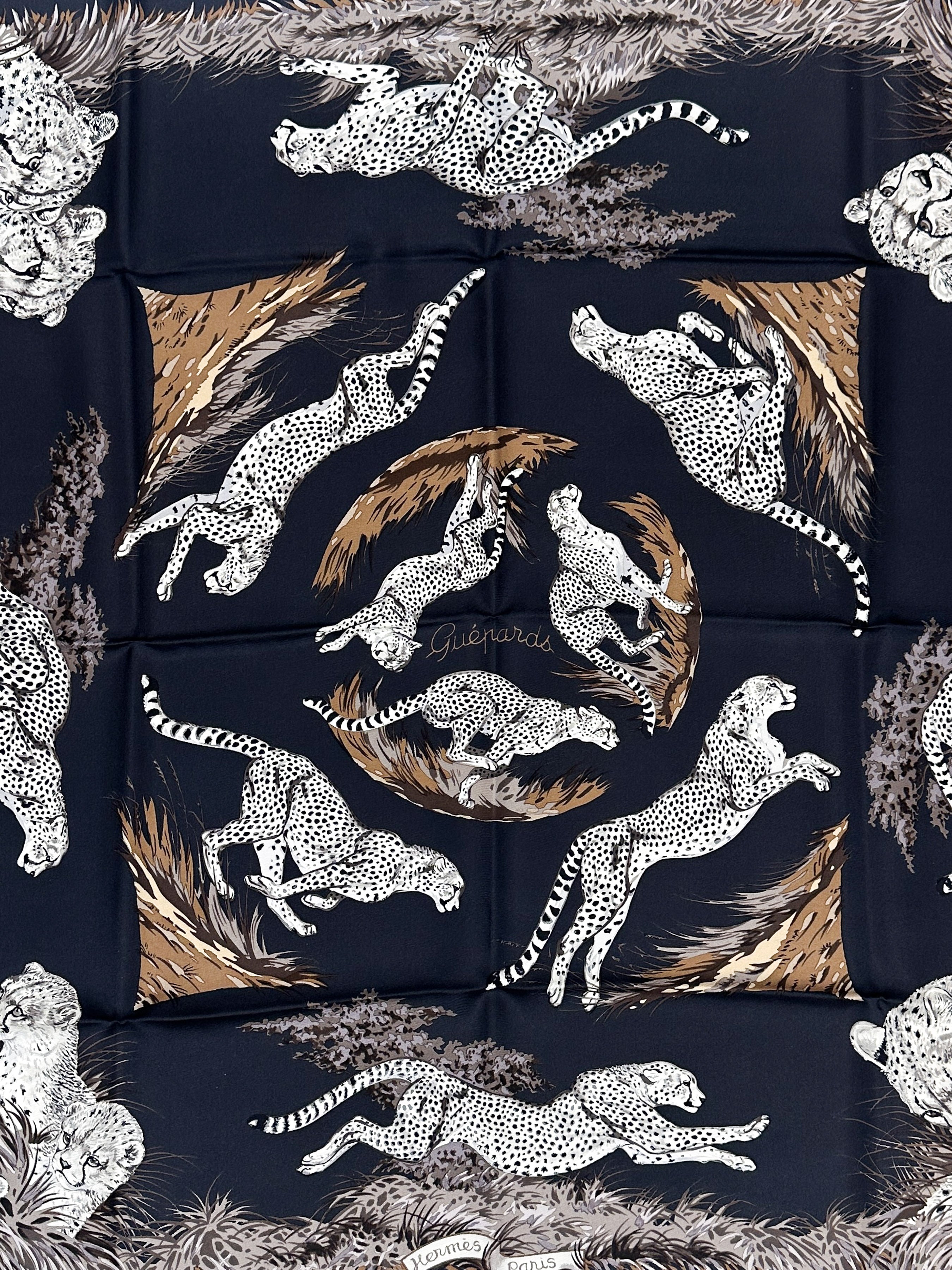 Hermès Guépards 90