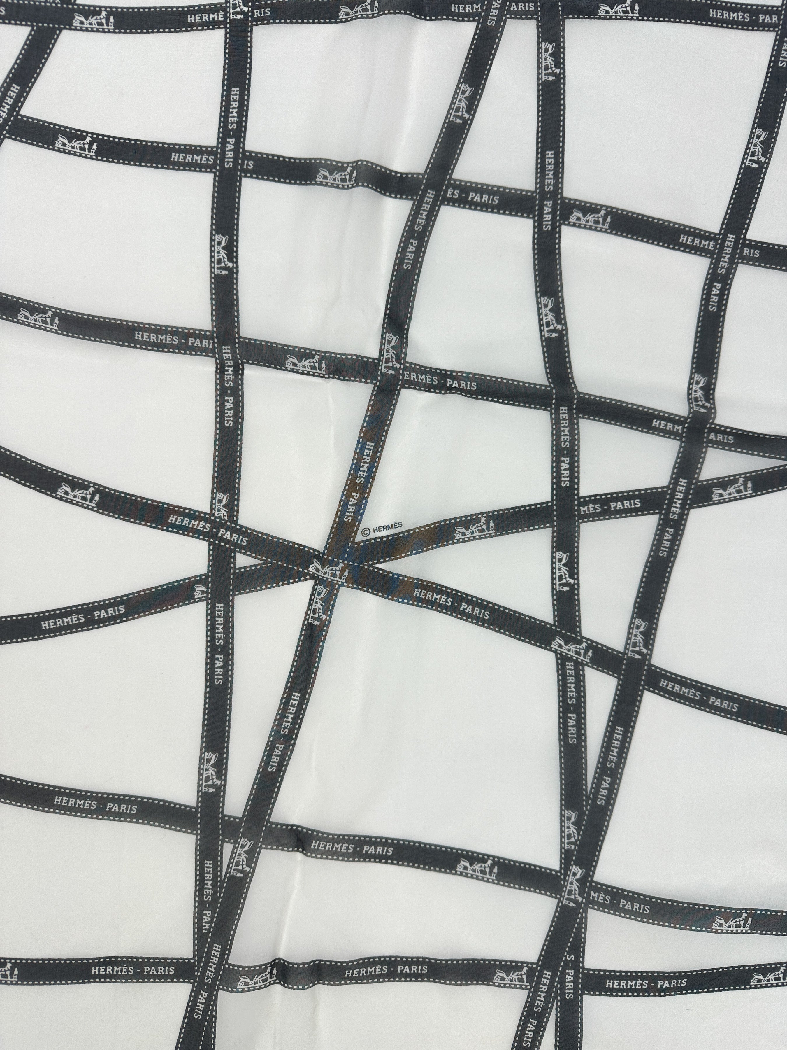 Hermès Bolduc Mousseline Shawl