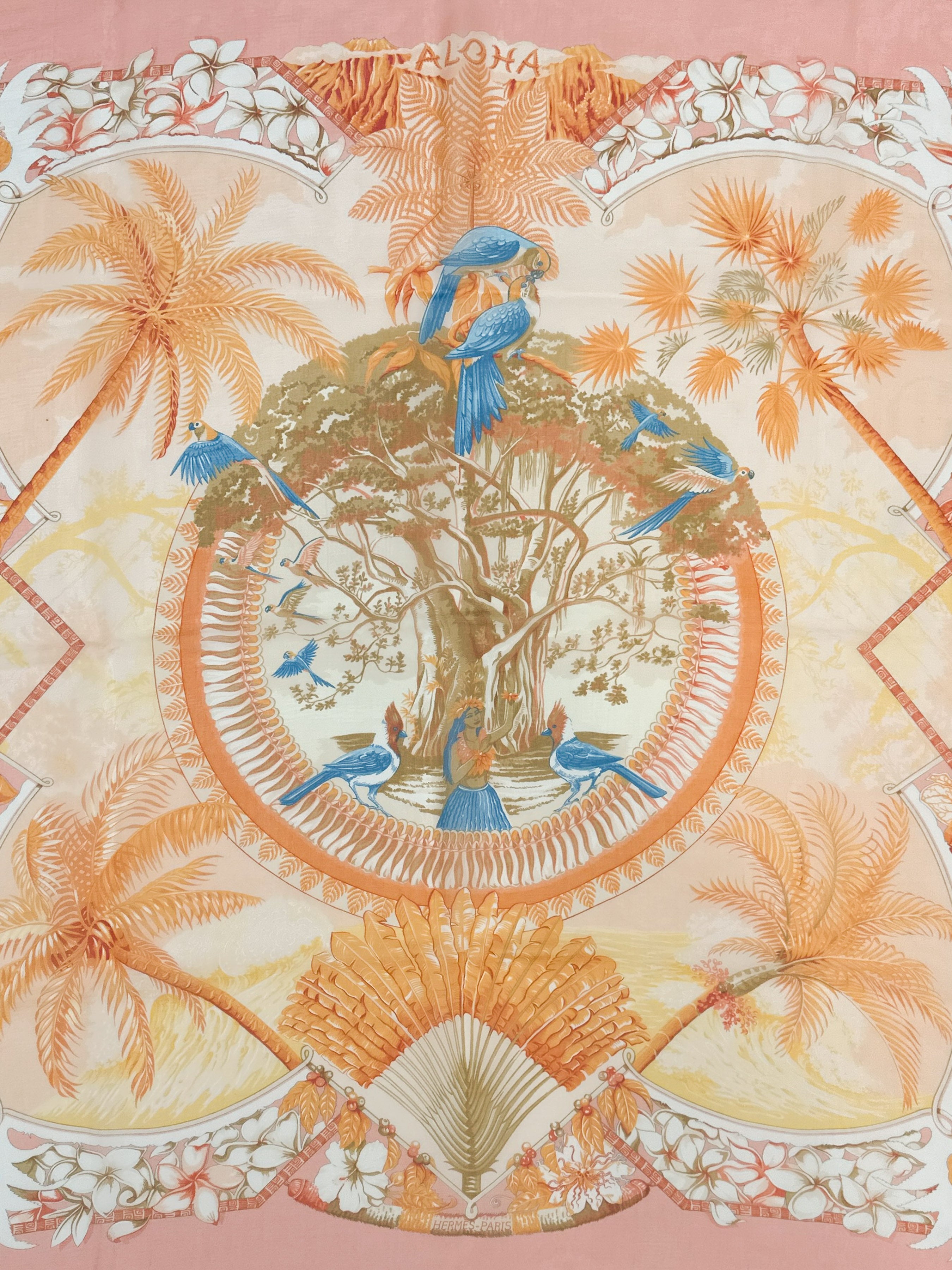 Hermès Aloha Mousseline 90