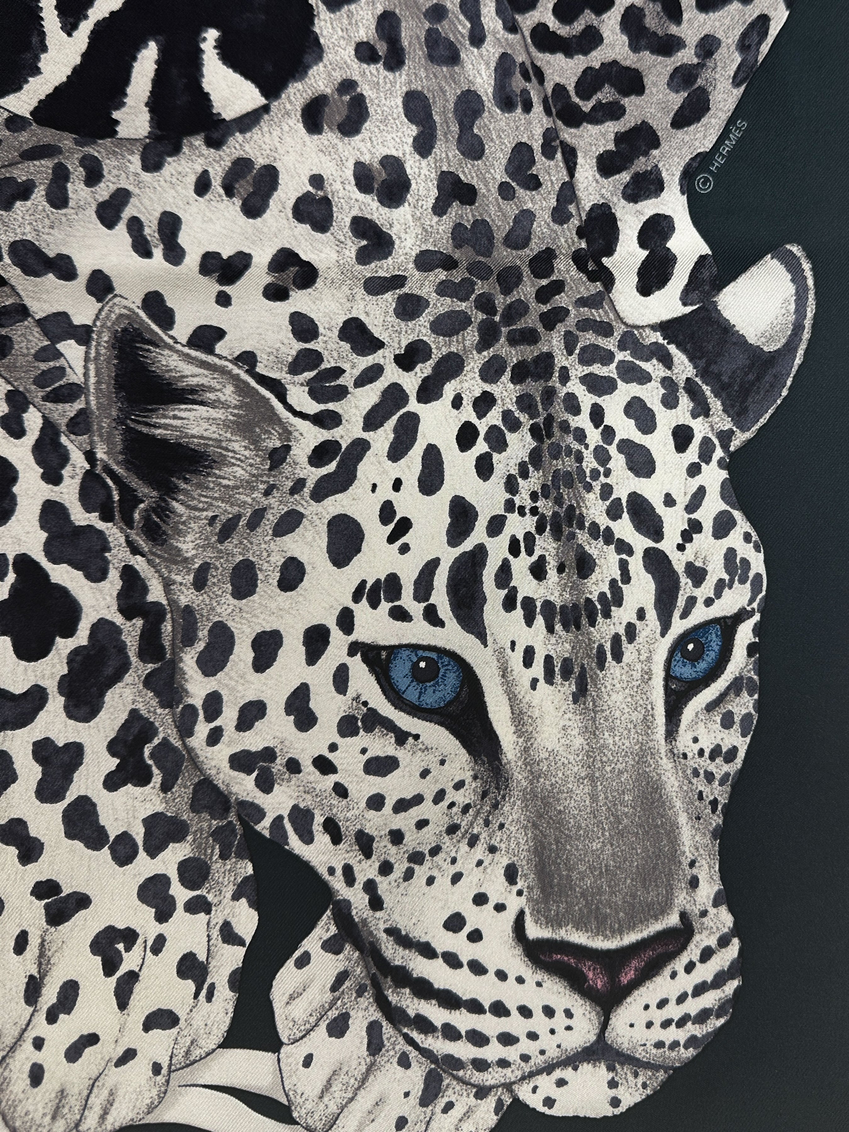 Hermès Lazy Leopardesses 90