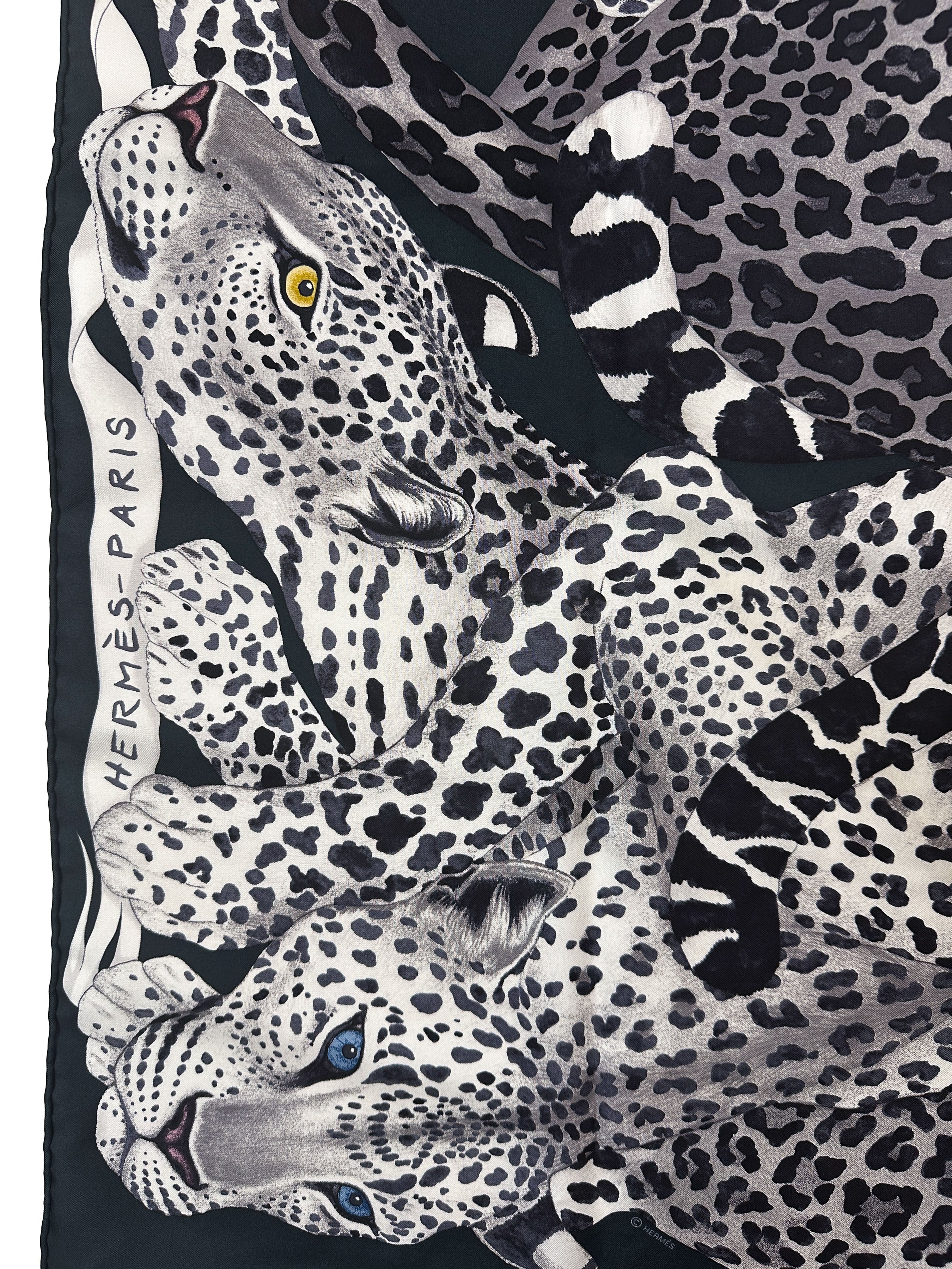Hermès Lazy Leopardesses 90
