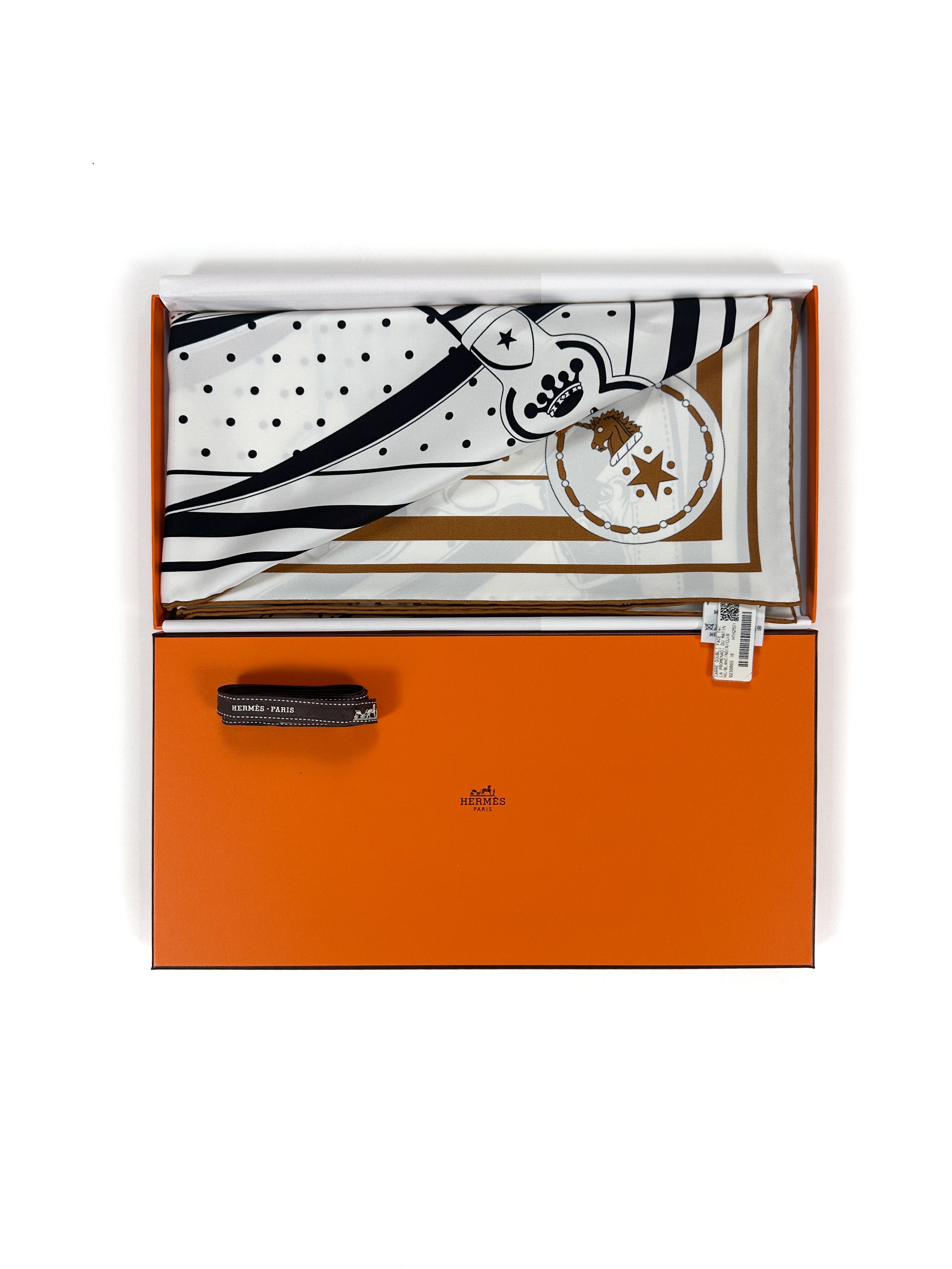 Hermès La Promenade du Matin Bandana Double Face Silk 140