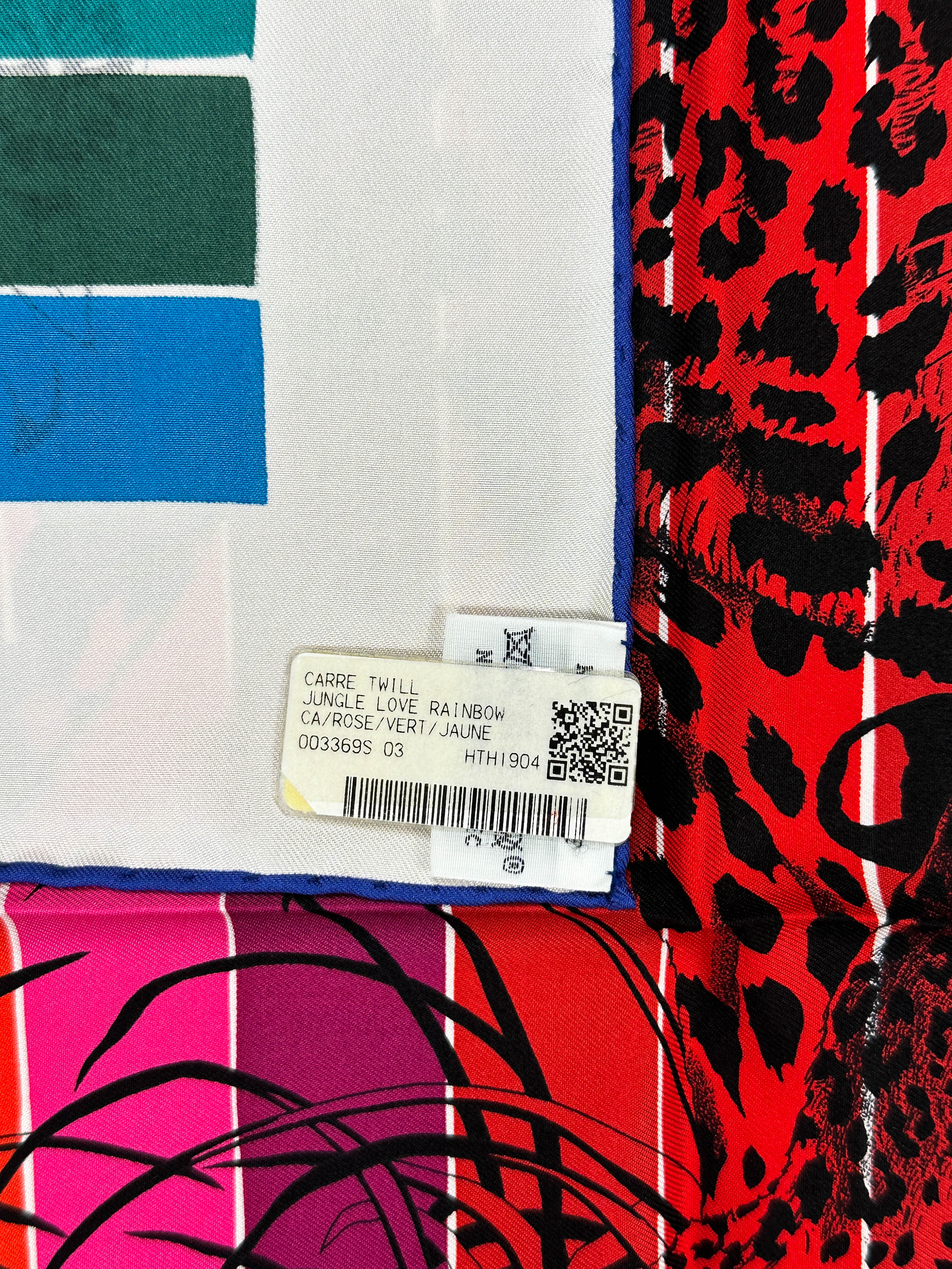 Hermès Jungle Love Rainbow 90