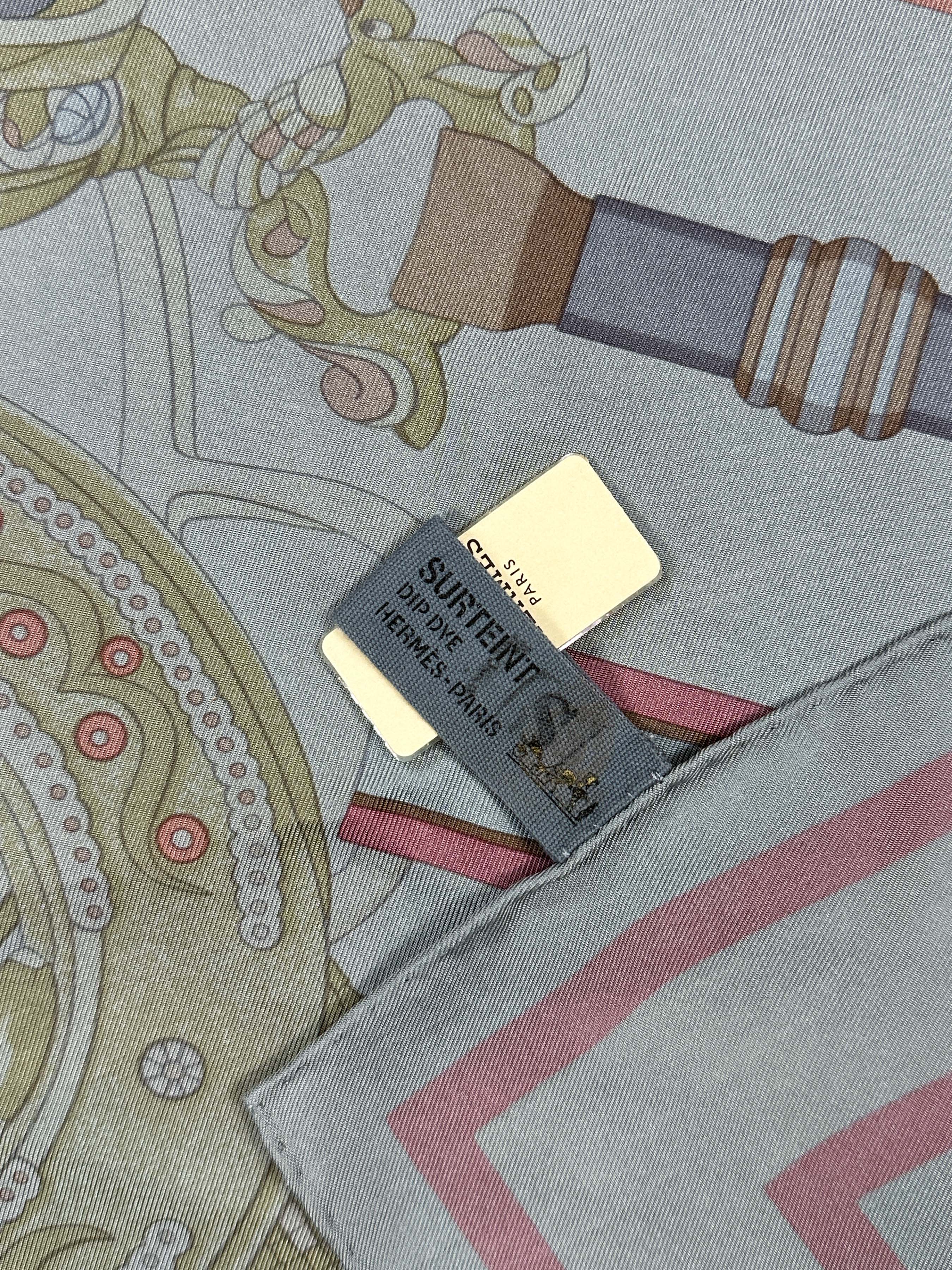 Hermès Duo d'Etriers Dip Dye Silk 140