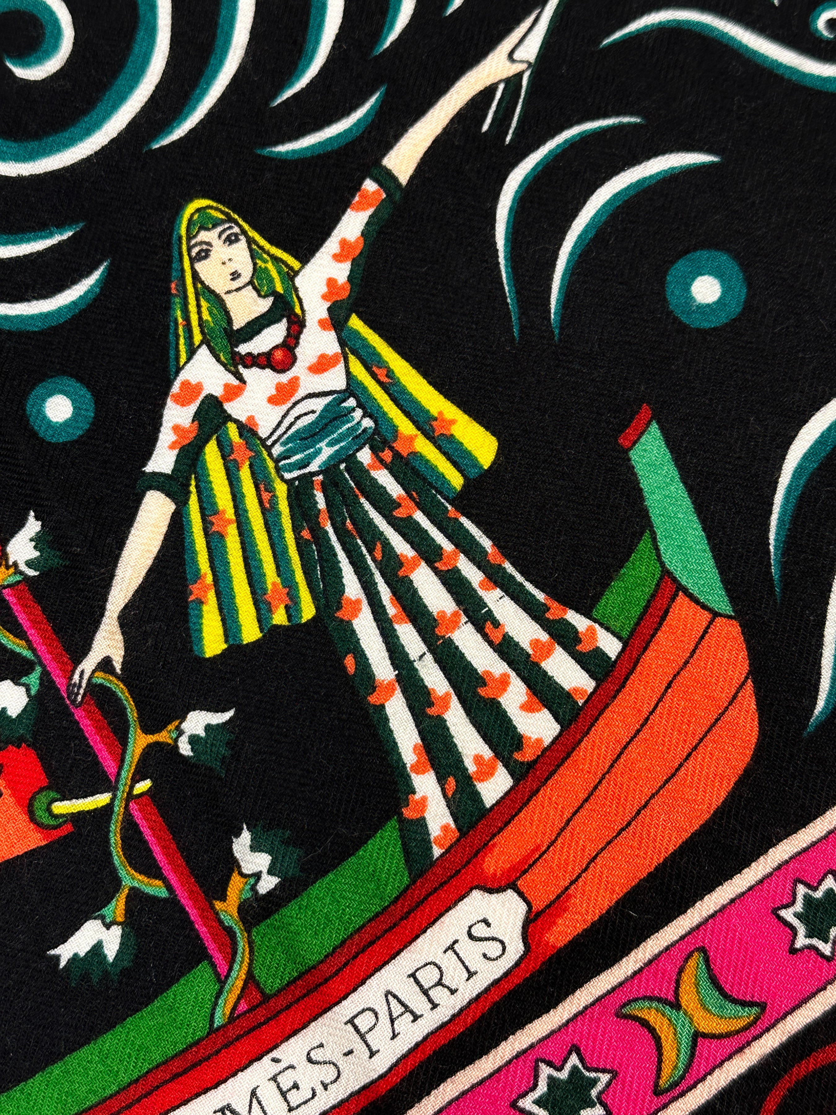 Hermès Peuple Du Vent Cashmere Silk 140