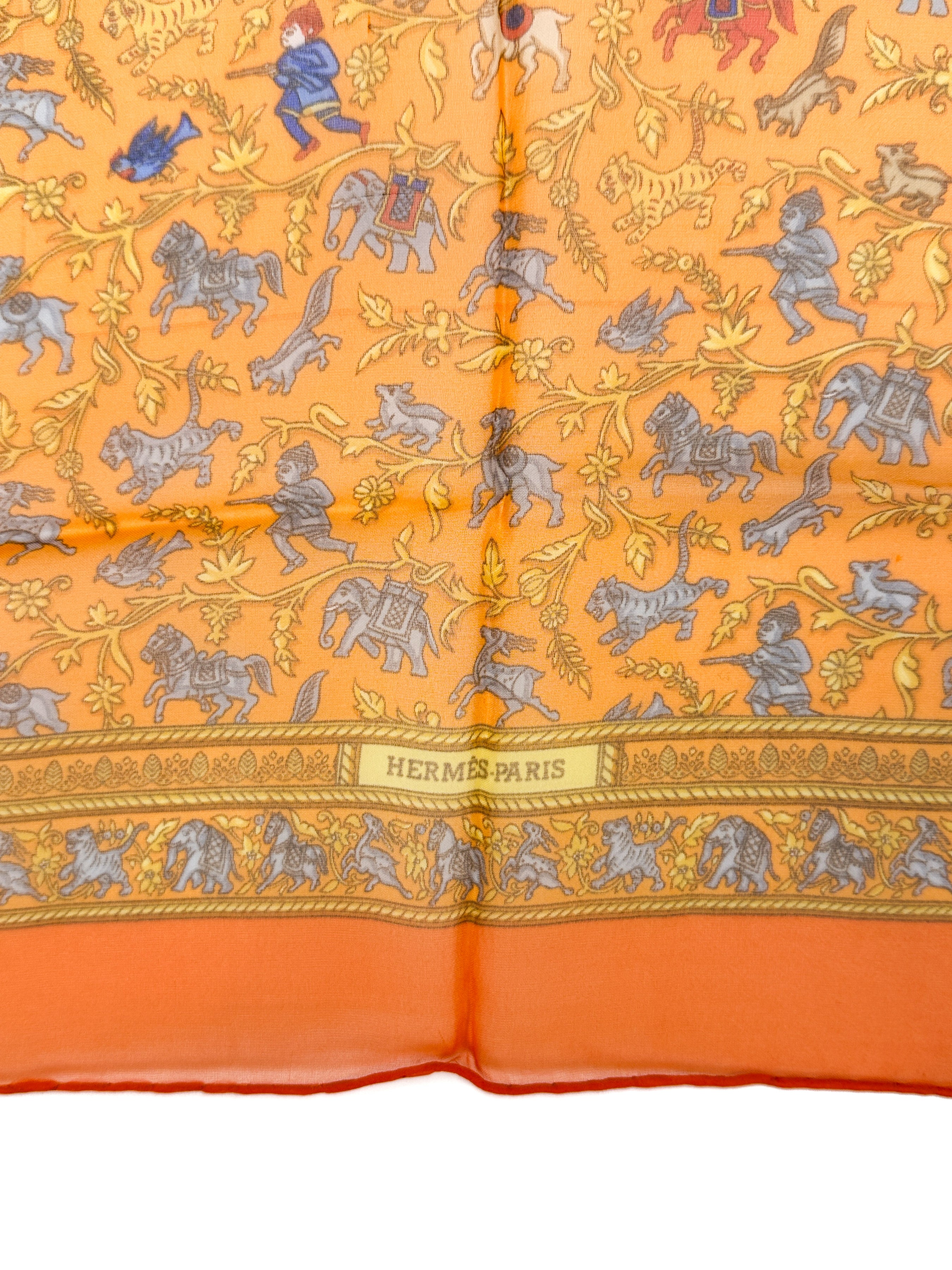 Hermès Chasse en Inde Mousseline 45