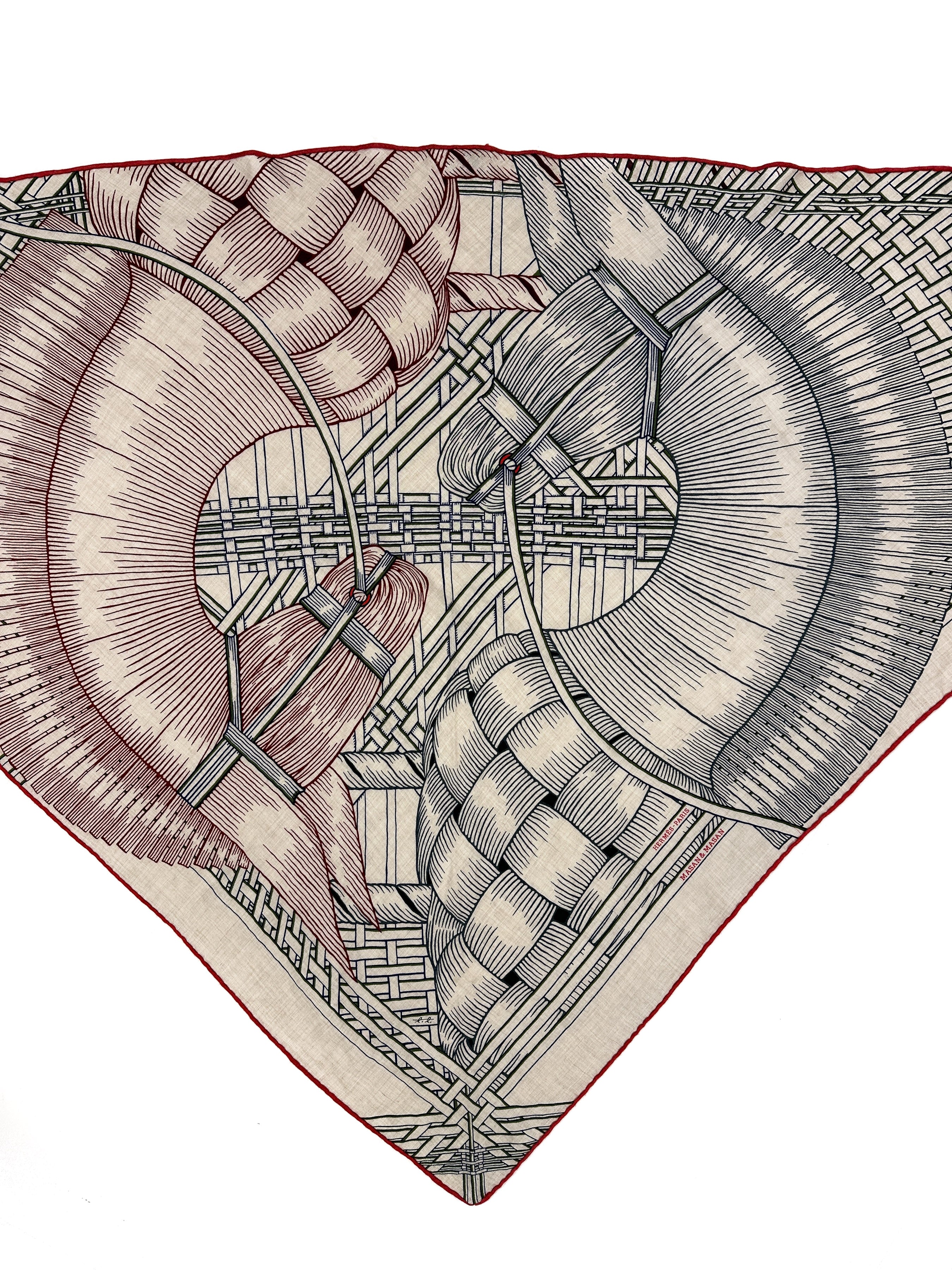 Hermès Masan & Masan Cashmere Silk Giant Triangle