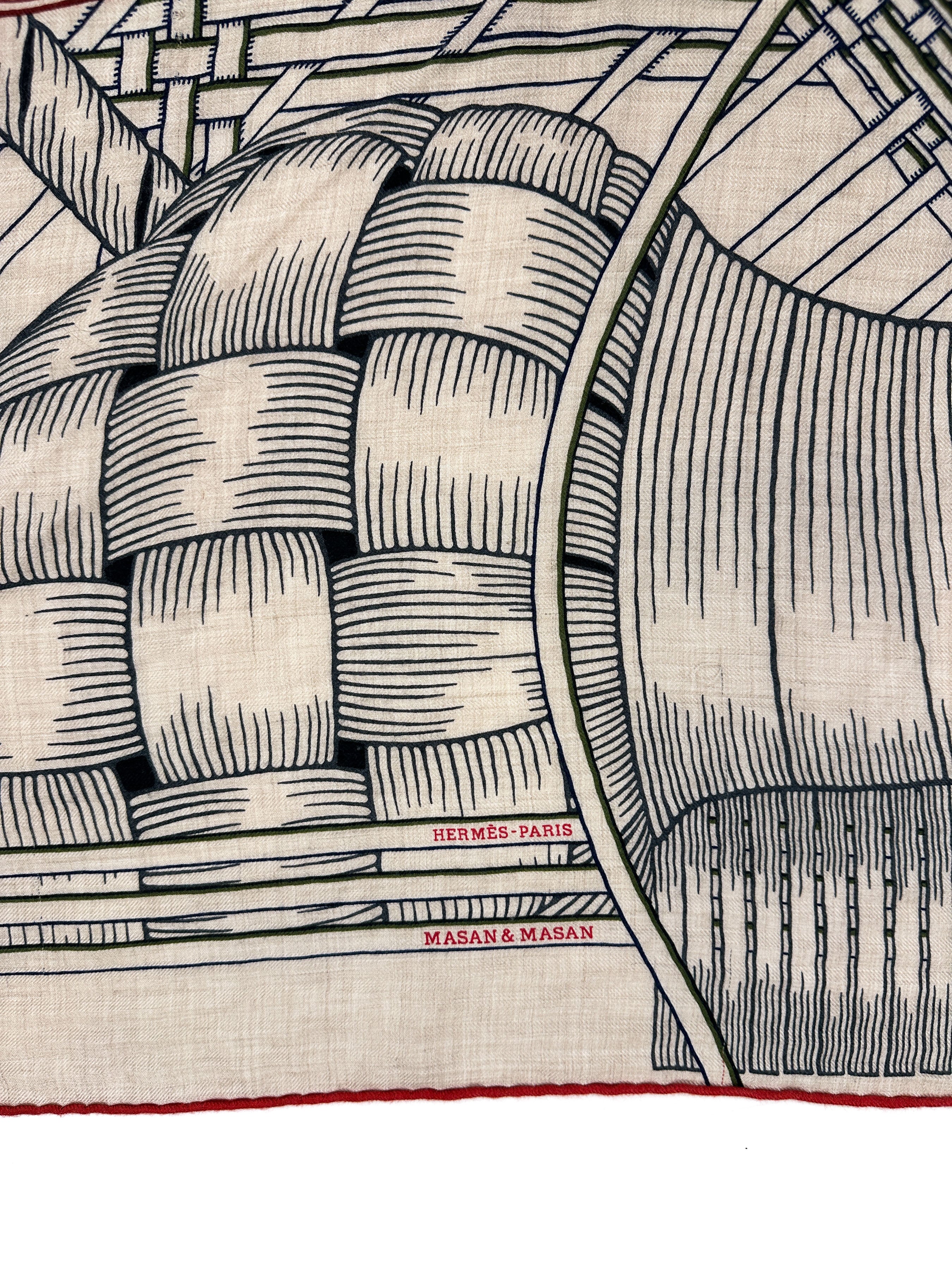 Hermès Masan & Masan Cashmere Silk Giant Triangle