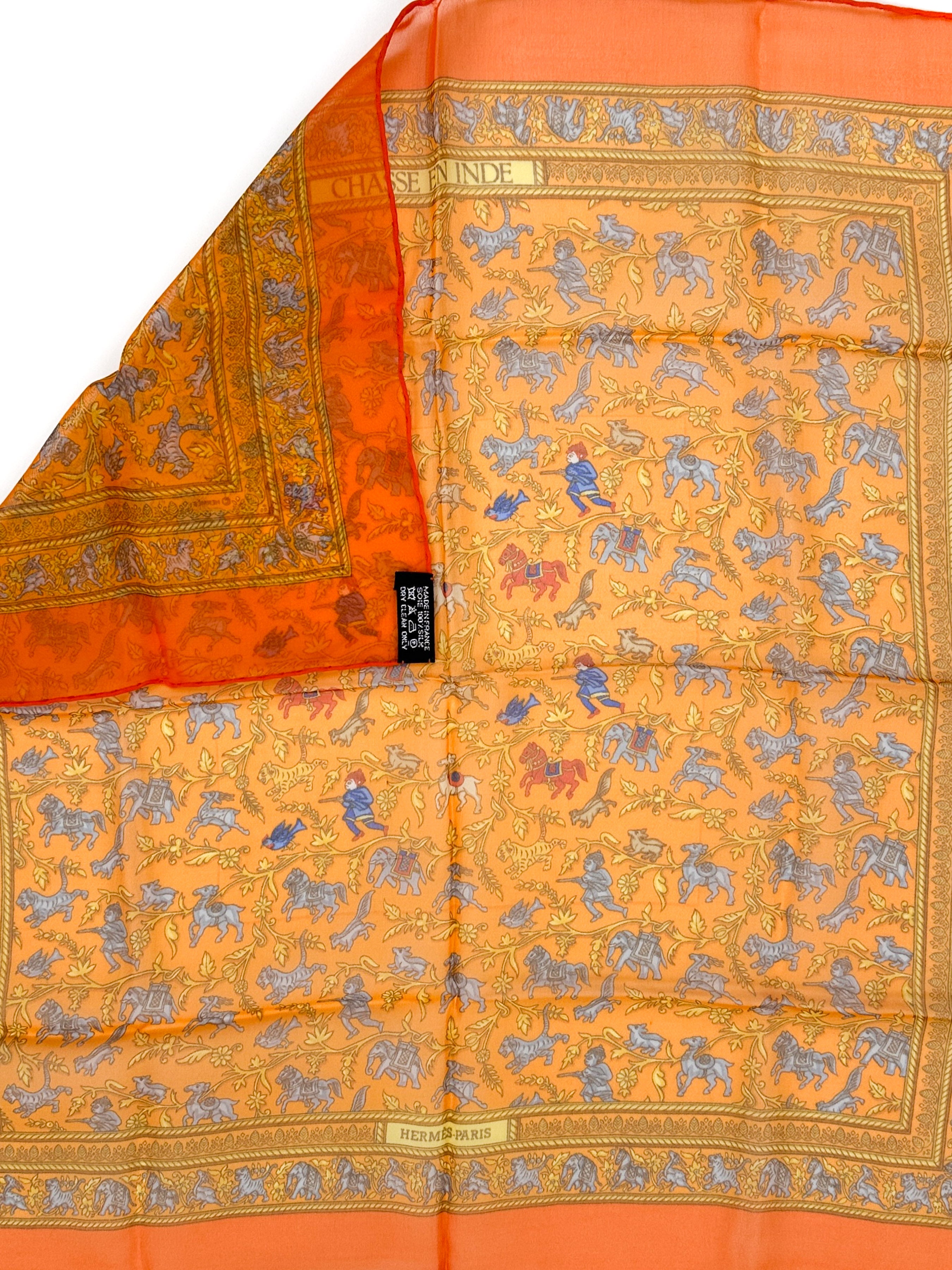 Hermès Chasse en Inde Mousseline 45