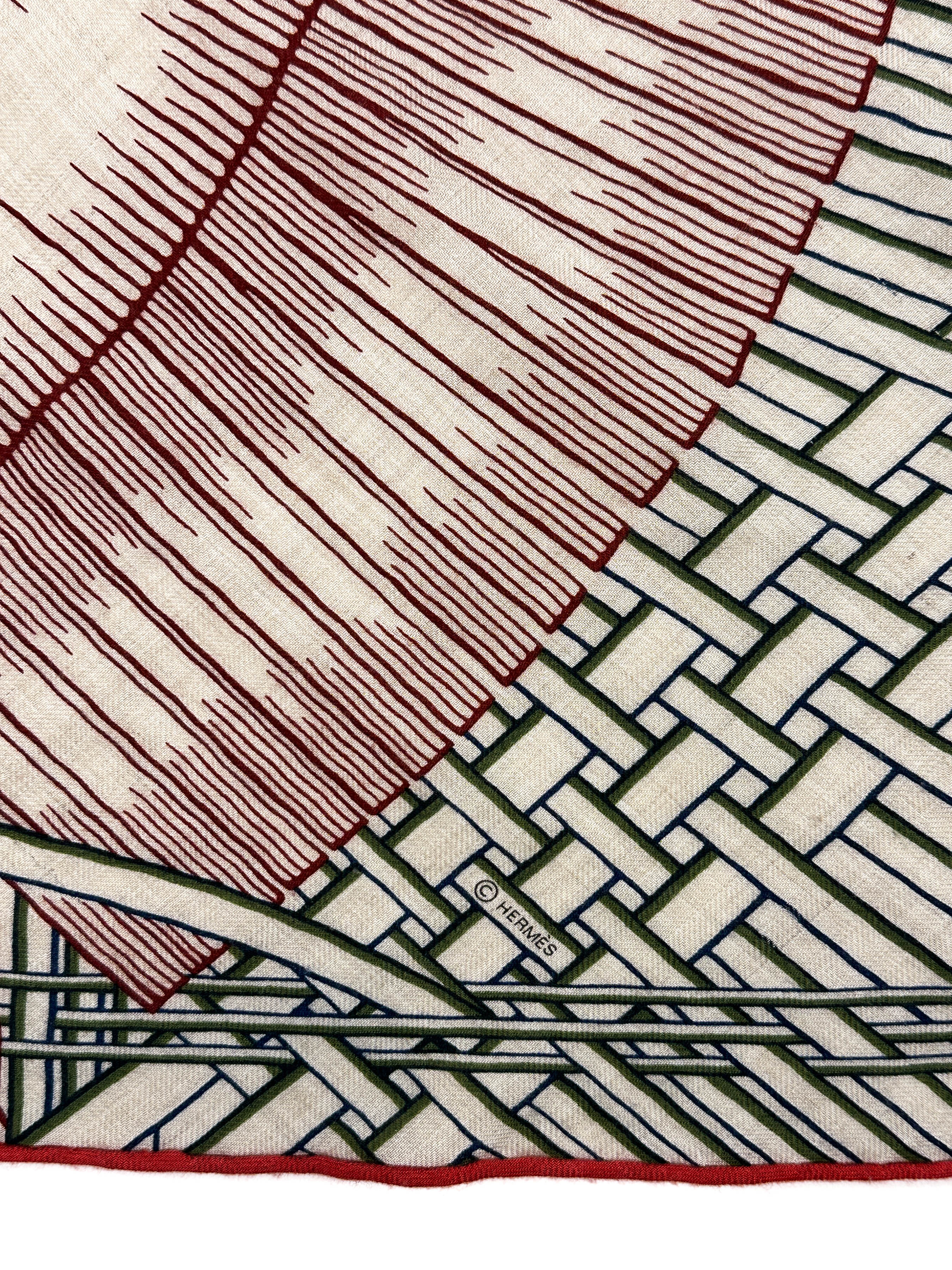 Hermès Masan & Masan Cashmere Silk Giant Triangle