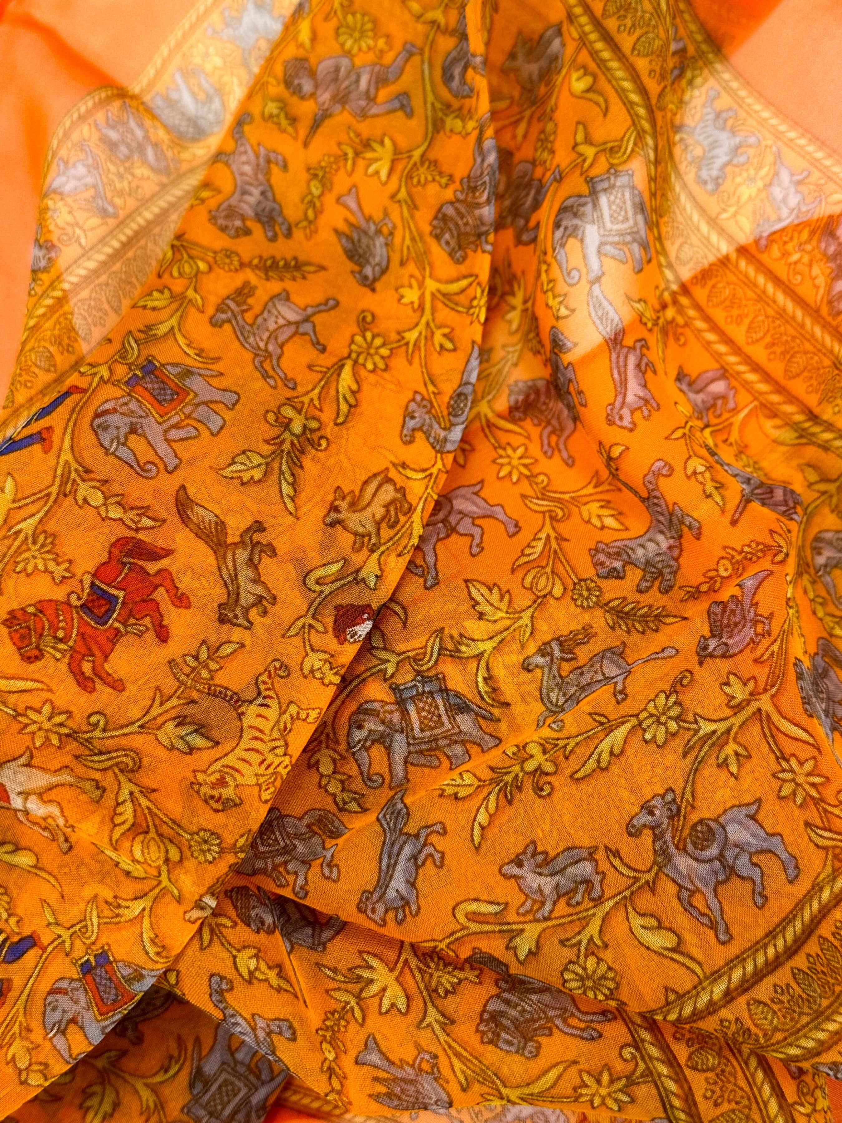 Hermès Chasse en Inde Mousseline 45