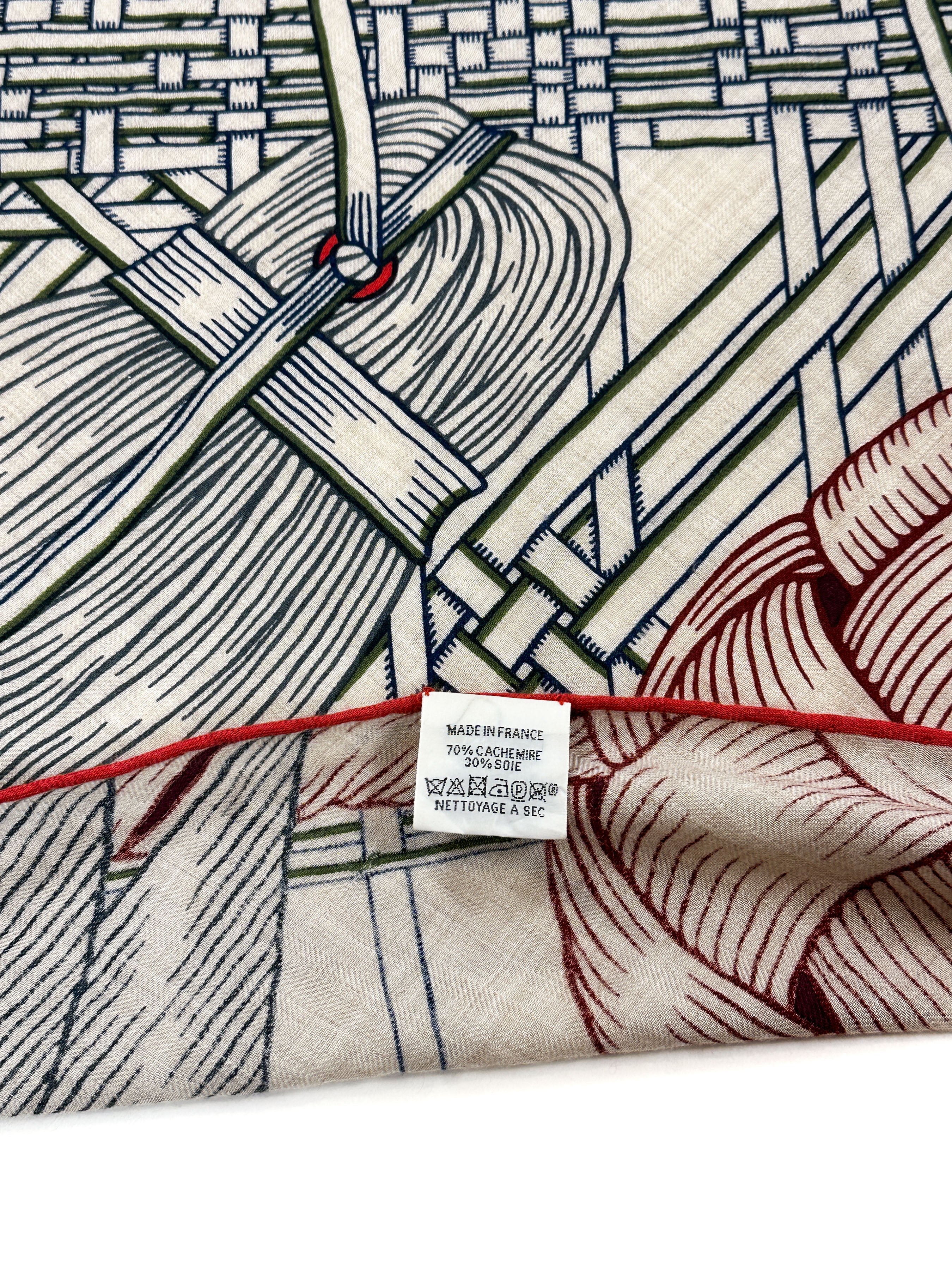 Hermès Masan & Masan Cashmere Silk Giant Triangle