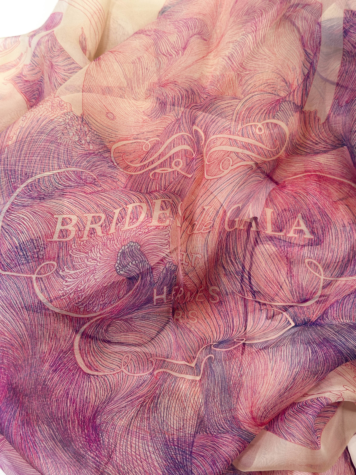 Hermès Brides de Gala Finesse Mousseline 140
