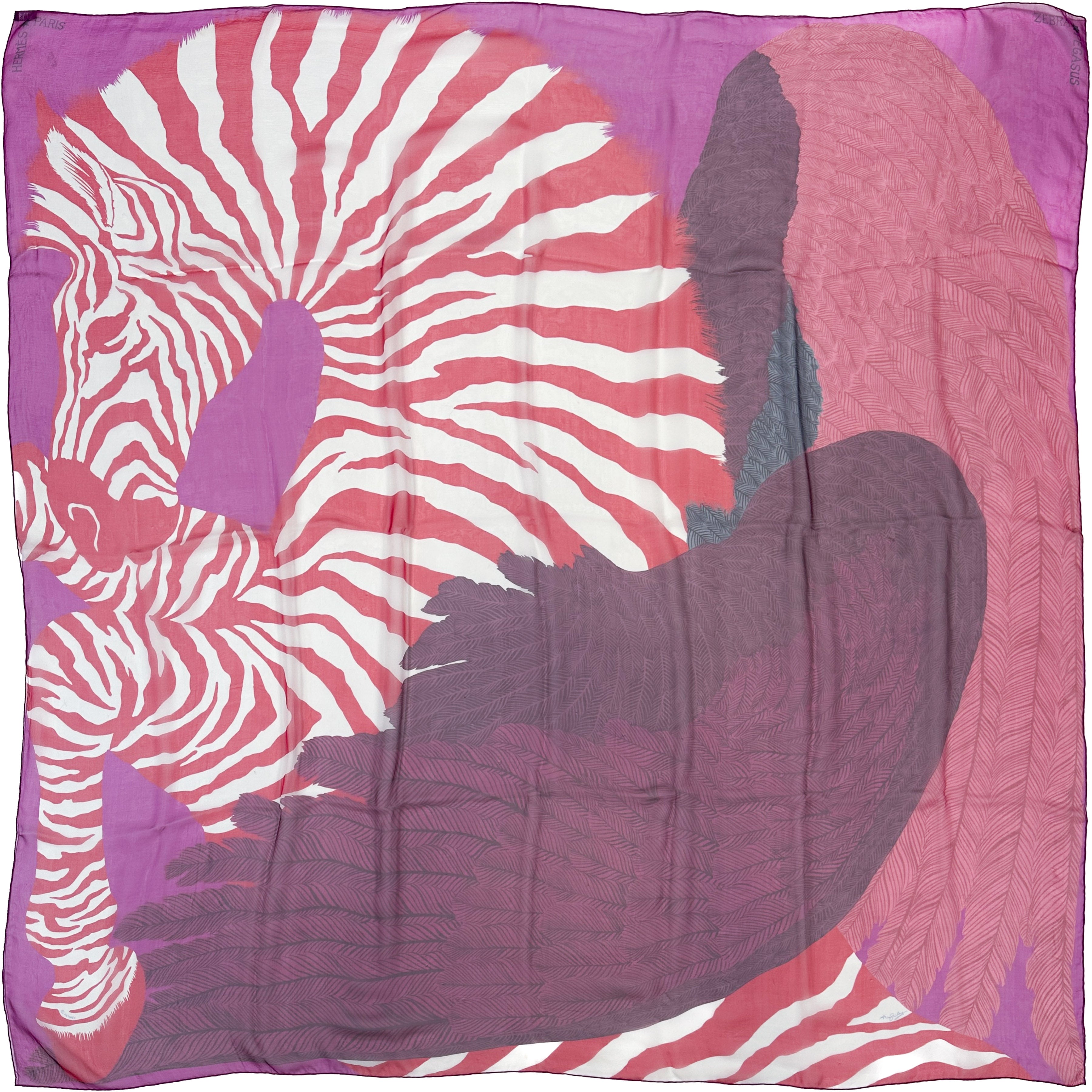 Hermès Zebra Pegasus Mousseline 140