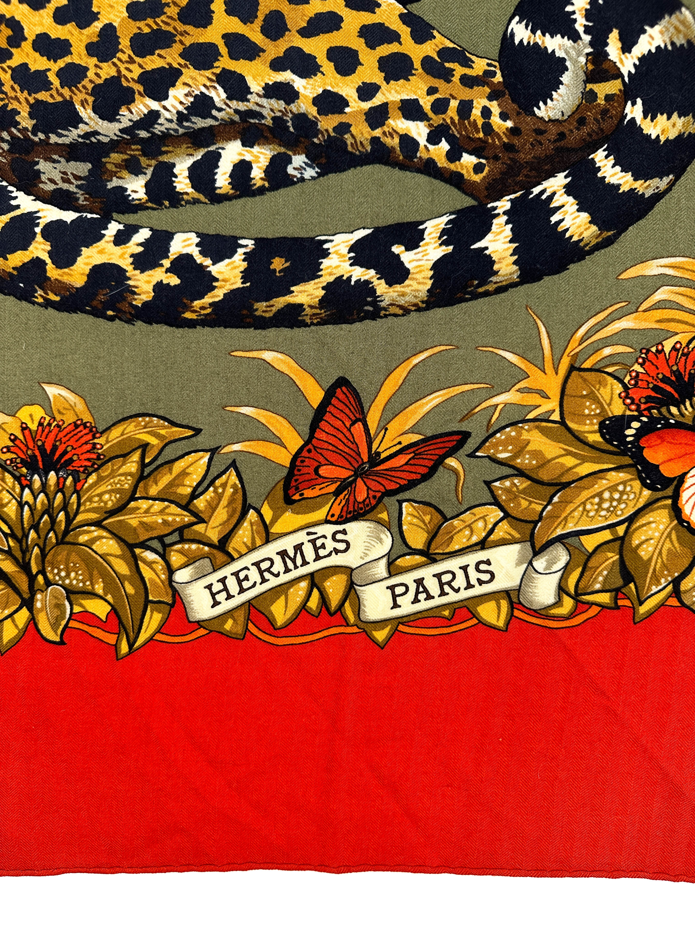 Hermès Jungle Love Cashmere Silk 140