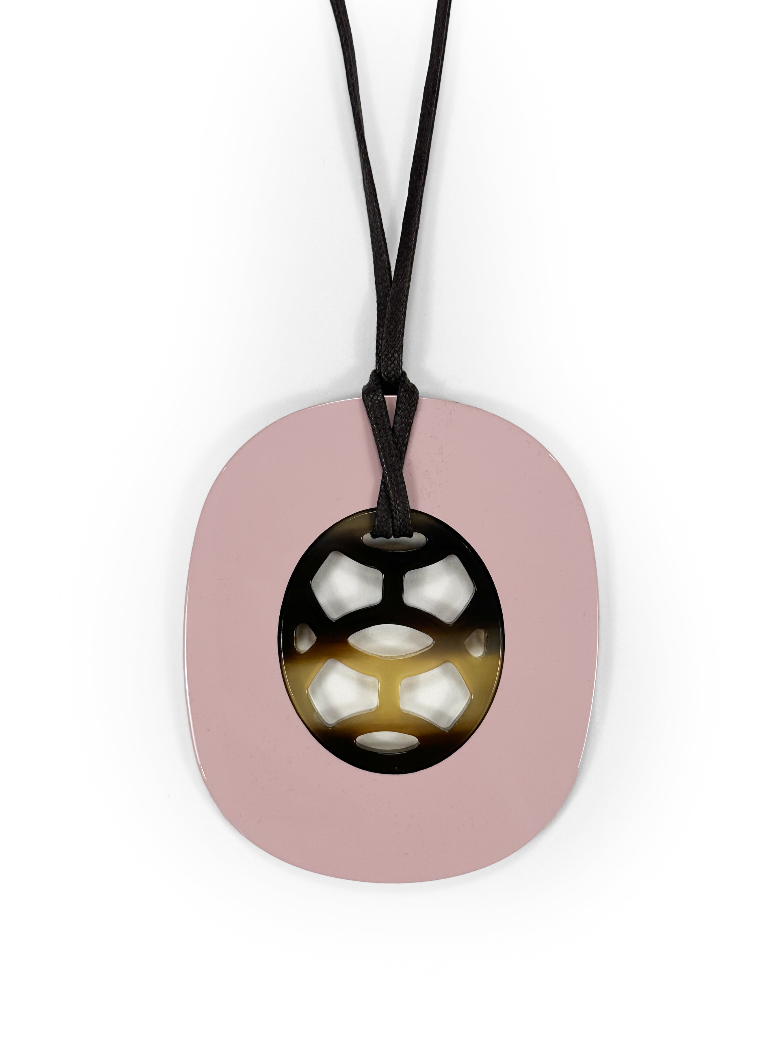 Hermès La Ligne Corne et Laque GM Necklace