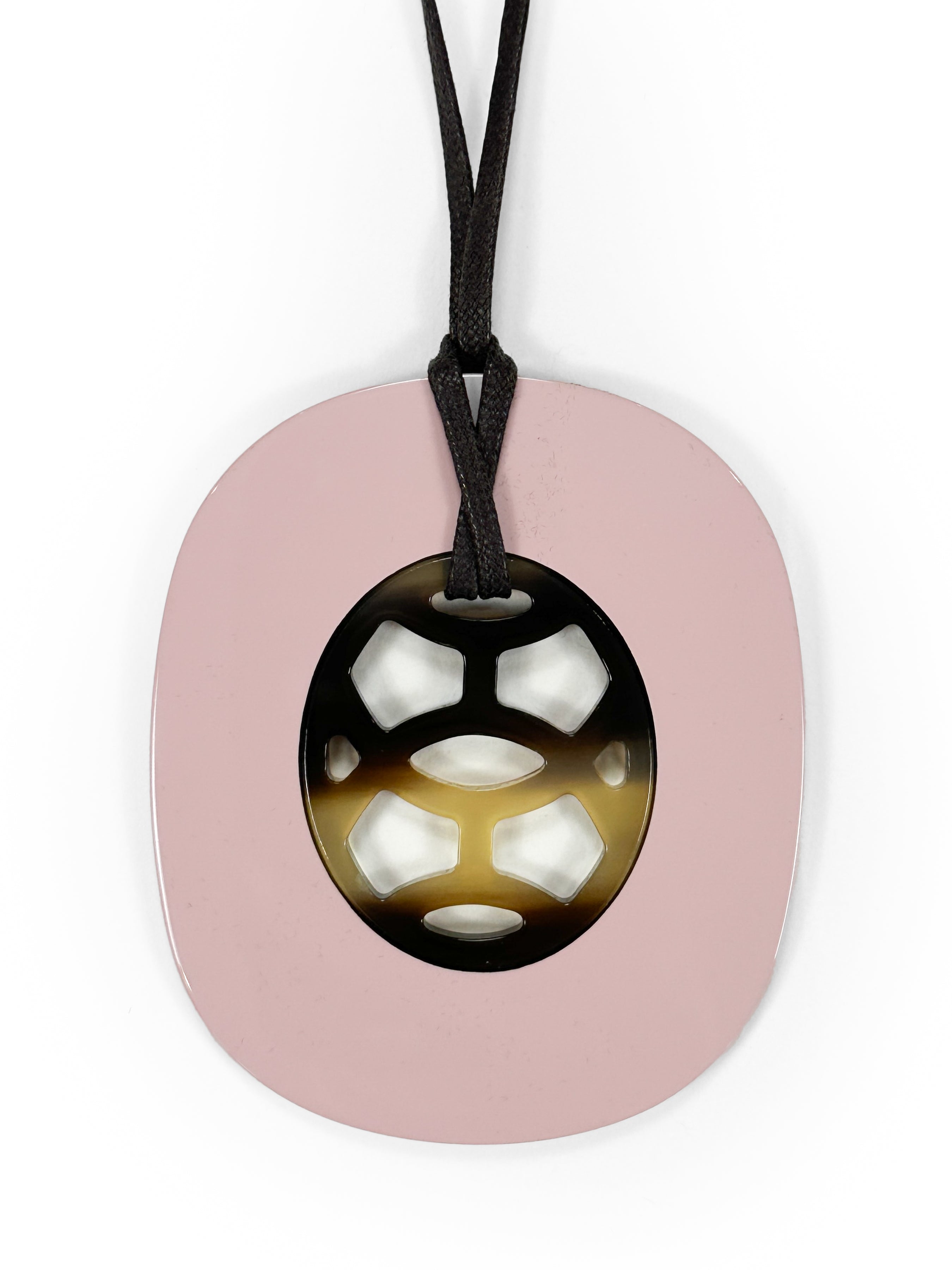 Hermès La Ligne Corne et Laque GM Necklace